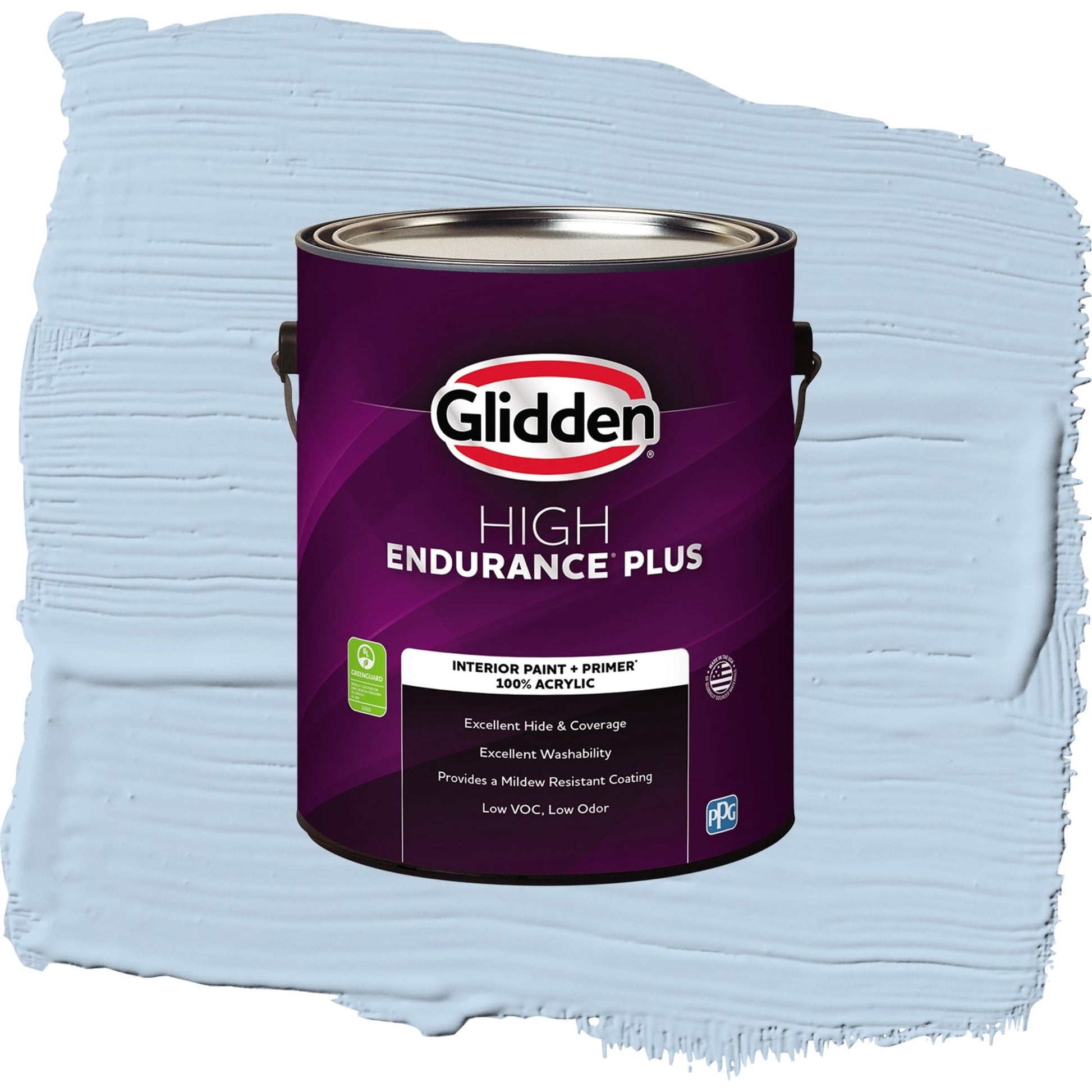 Glidden HEP C'est La Vie / Blue, Eggshell Interior Paint with Primer, 1 Gallon
