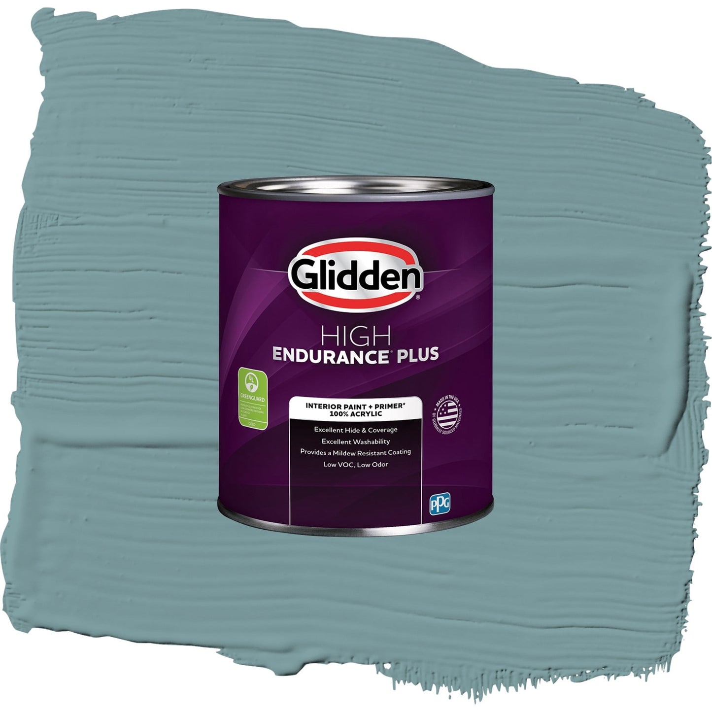 Glidden HEP Cathedral Glass / Aqua Semi-Gloss Interior Paint with Primer, 1 Quart
