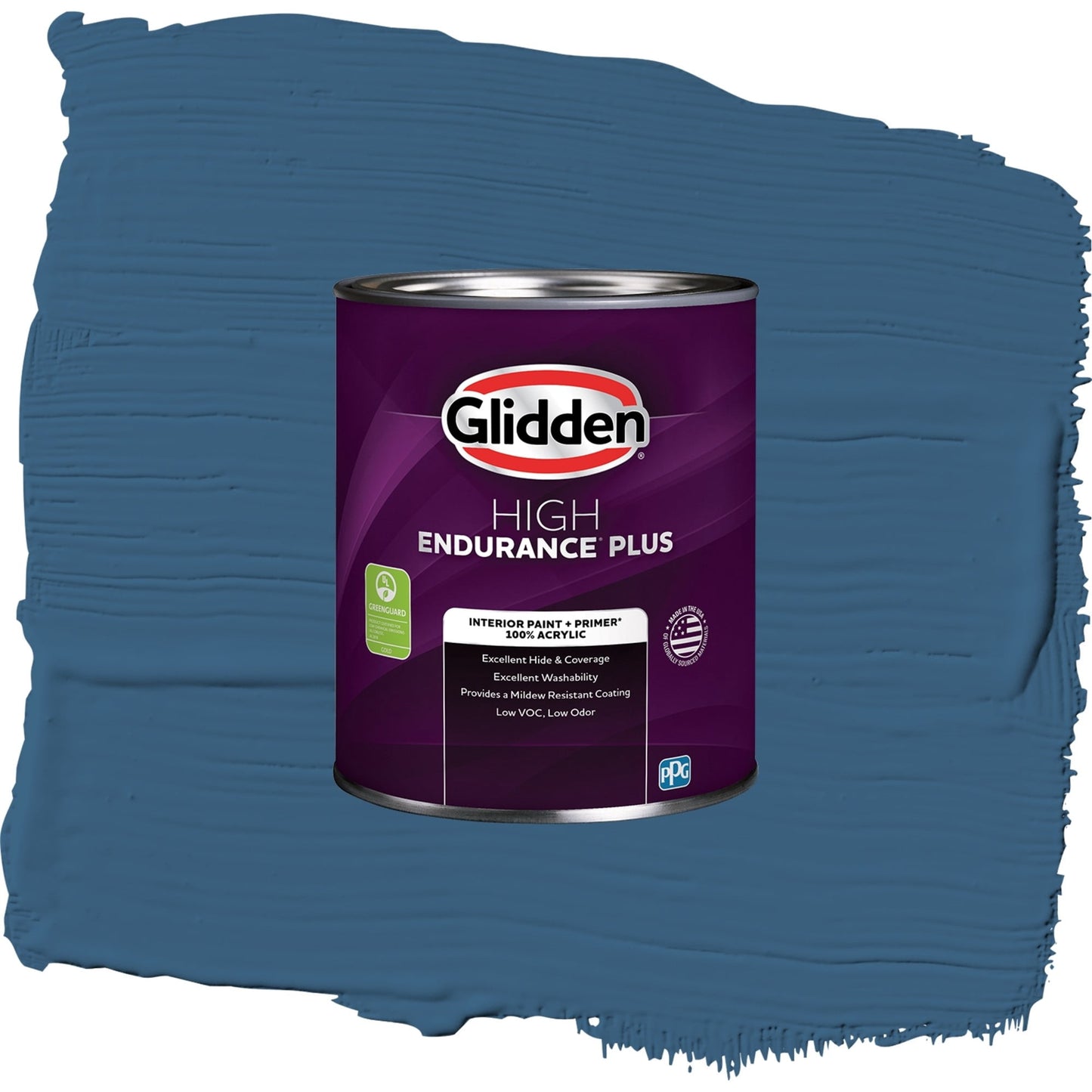 Glidden HEP Chinese Porcelain / Blue, Semi-Gloss Interior Paint with Primer, 1 Quart