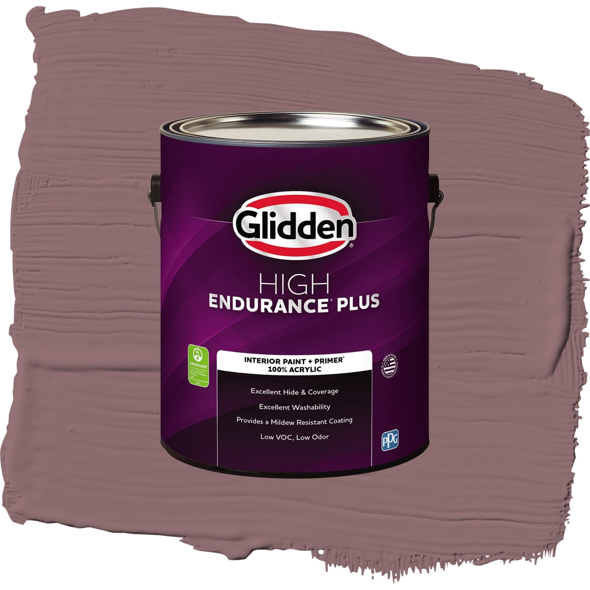 Glidden HEP Chocolate Sparkle / Purple, Eggshell Interior Paint with Primer, 1 Gallon