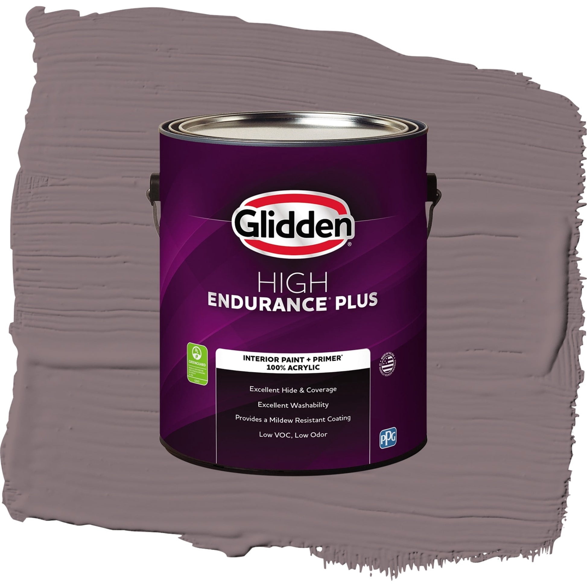 Glidden HEP Choo Choo / Purple, Flat Interior Paint with Primer, 1 Gallon
