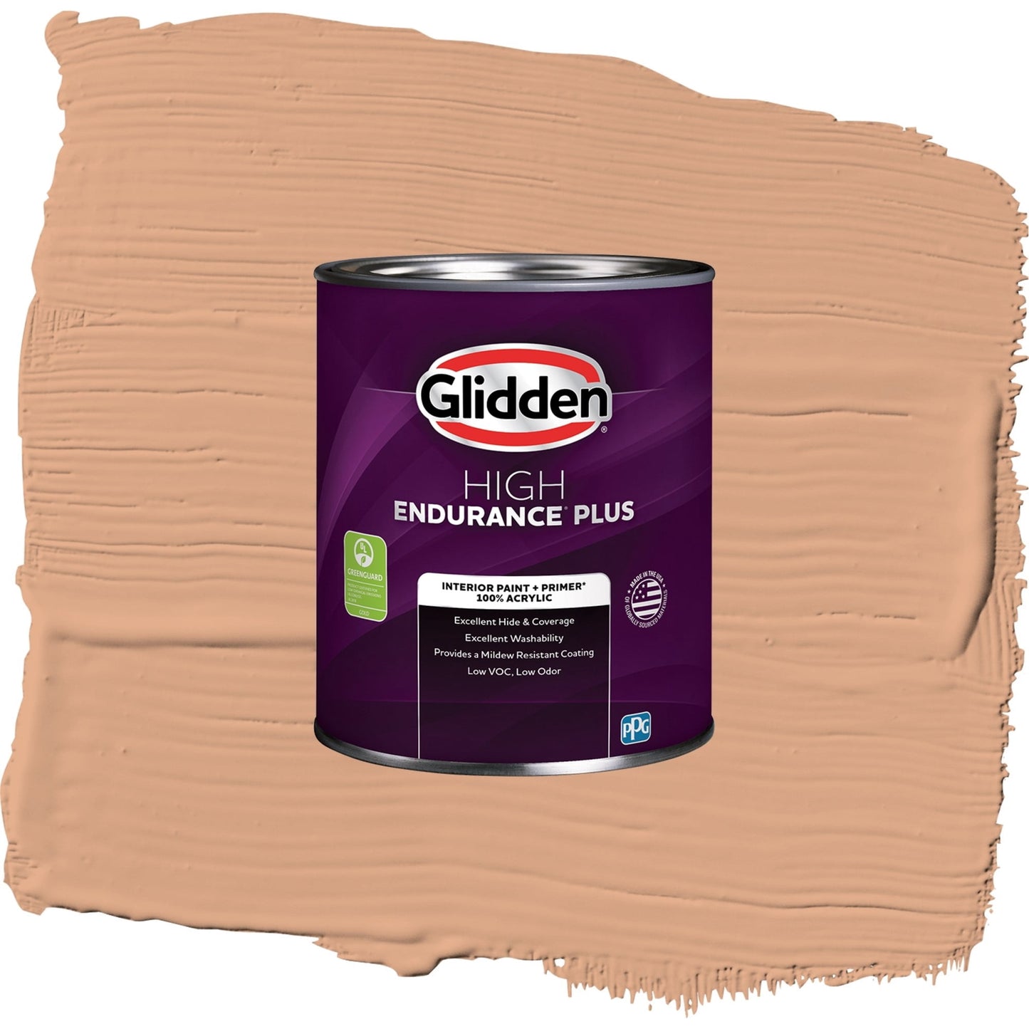 Glidden HEP Clay Fire / Orange, Semi-Gloss Interior Paint with Primer, 1 Quart