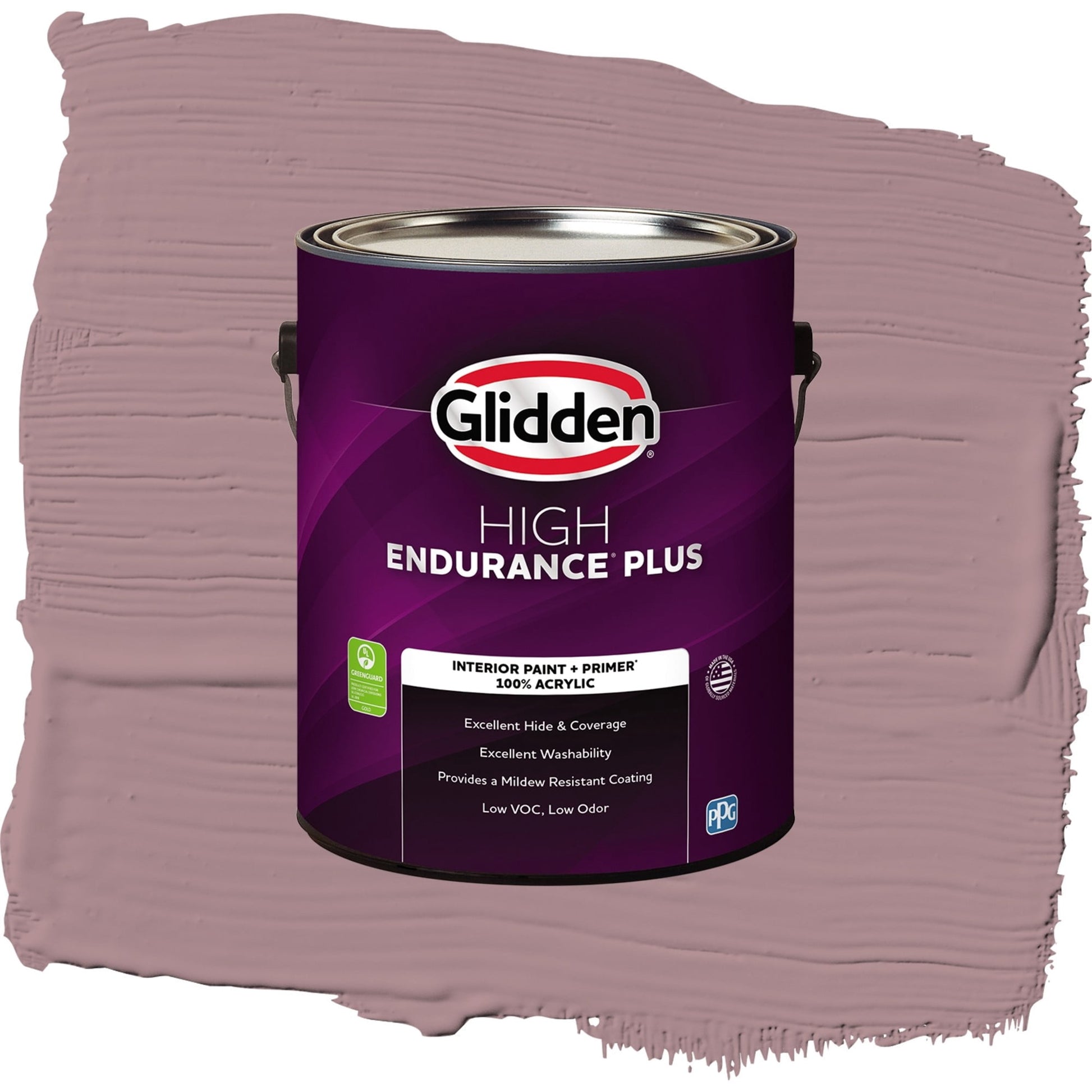 Glidden HEP Coffee Rose / Purple, Semi-Gloss Interior Paint with Primer, 1 Gallon