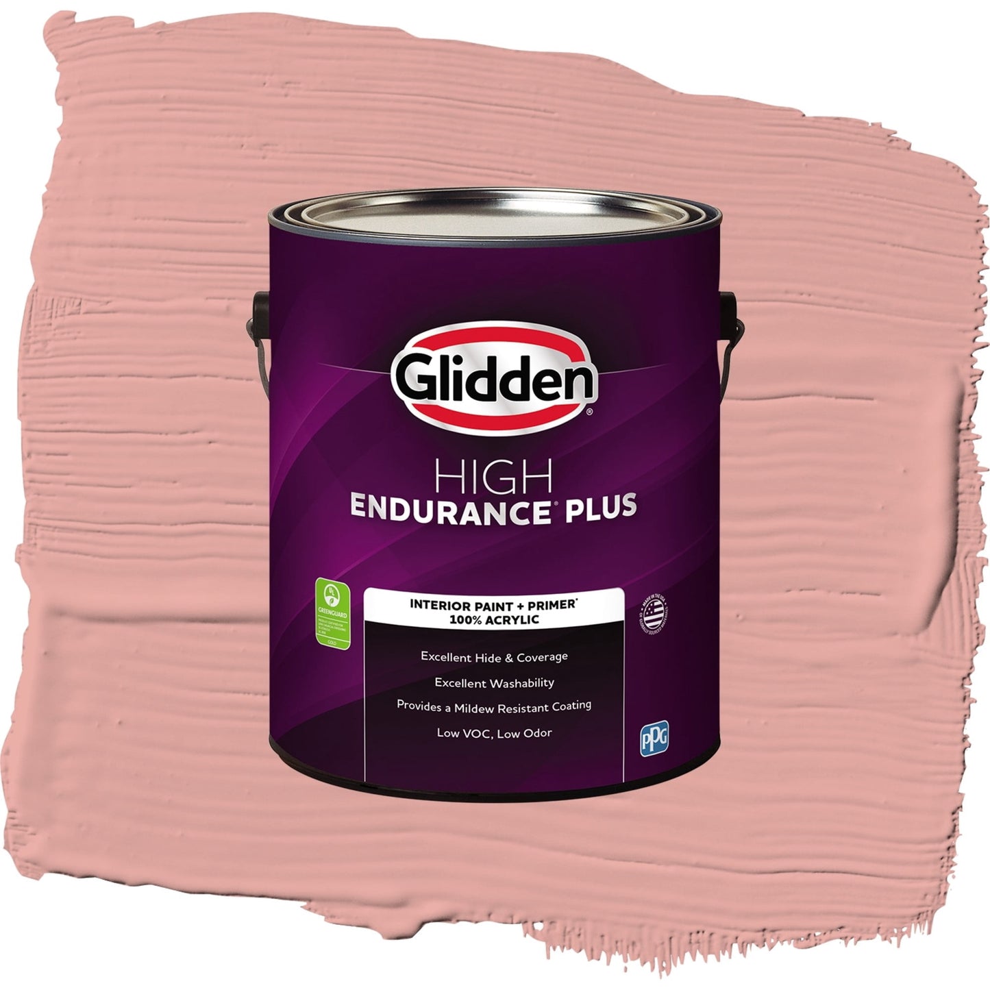 Glidden HEP Coral Cove / Orange, Flat Interior Paint with Primer, 1 Gallon