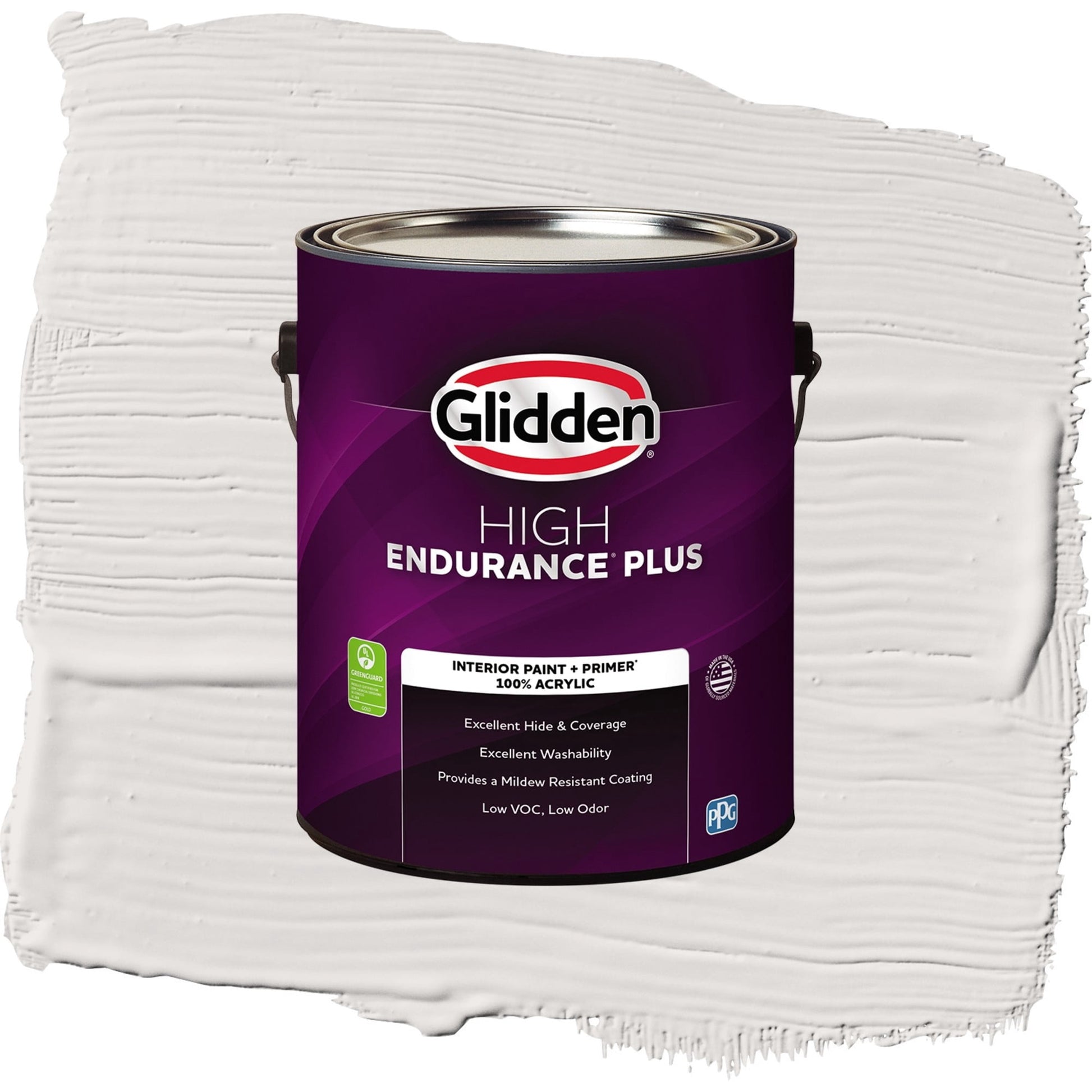 Glidden HEP Fall Chill / Grey, Flat Interior Paint with Primer, 1 Gallon