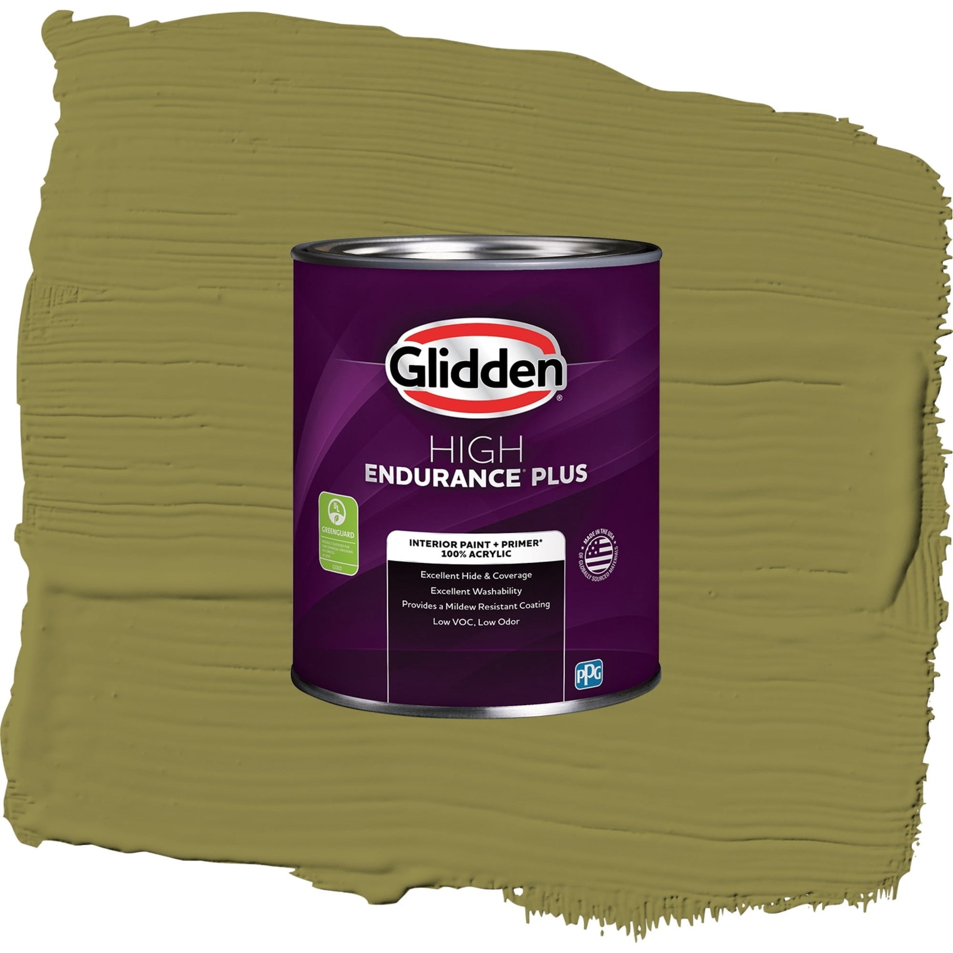 Glidden HEP Frog's Legs / Green, Eggshell Interior Paint with Primer, 1 Quart