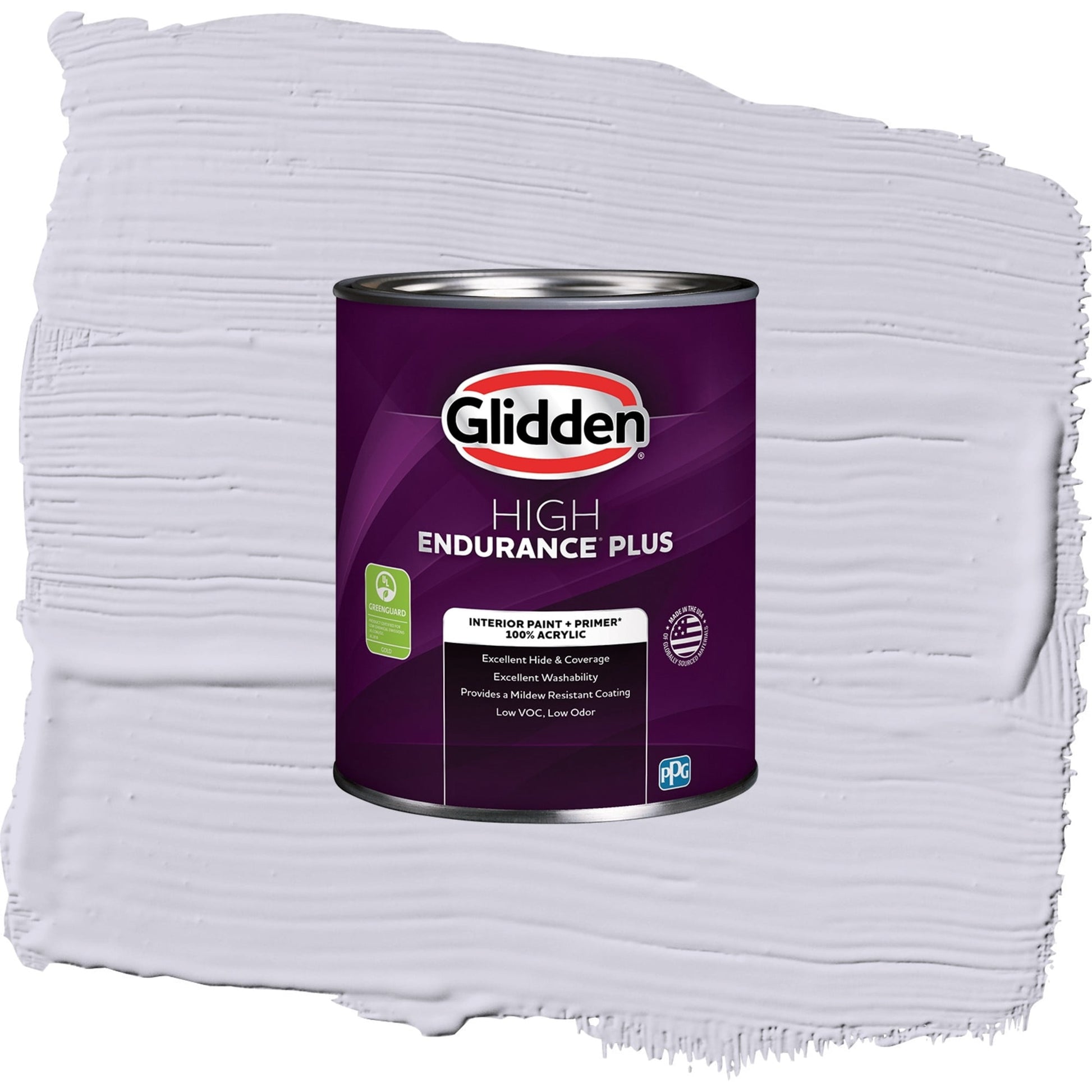 Glidden HEP Frosted Lilac / Purple, Eggshell Interior Paint with Primer, 1 Quart