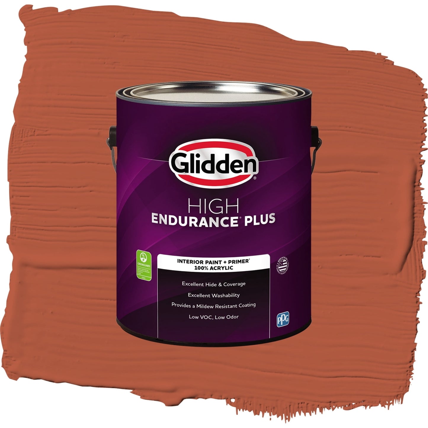 Glidden HEP Glowing Firelight / Orange, Semi-Gloss Interior Paint with Primer, 1 Gallon
