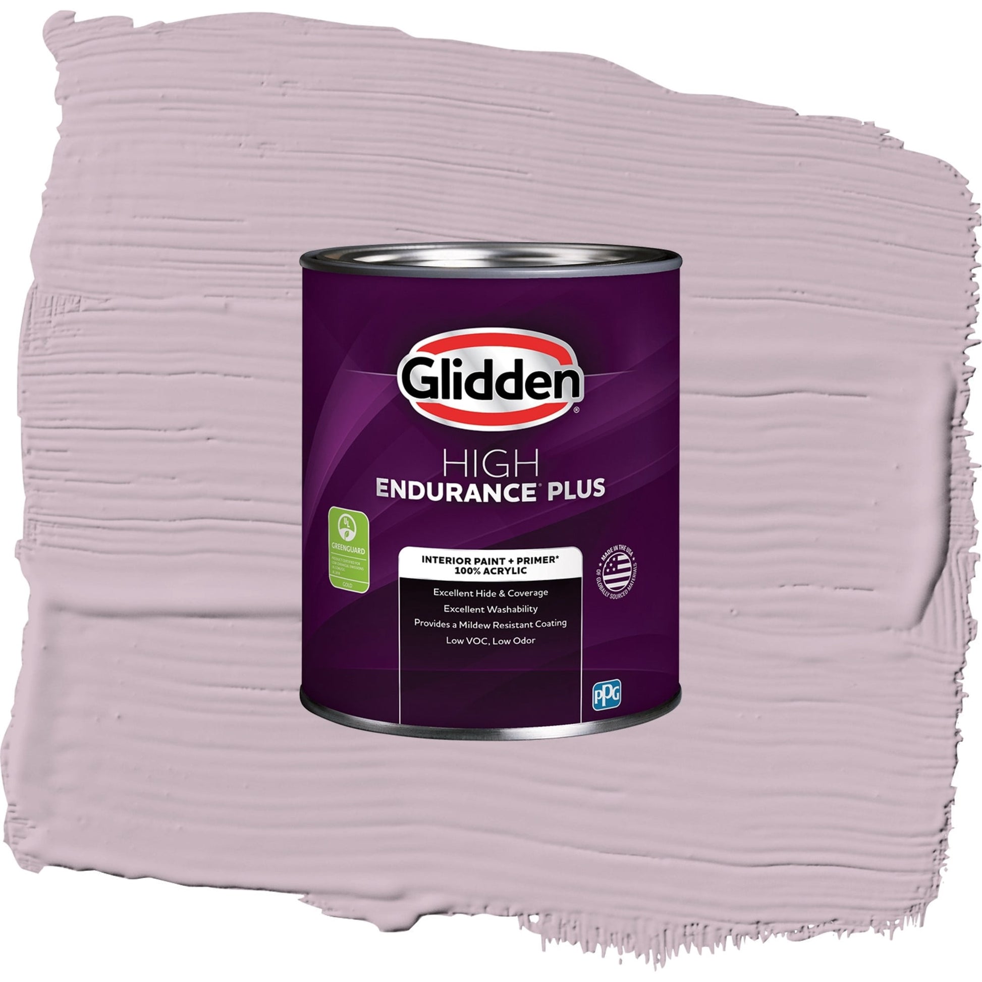 Glidden HEP High Society / Purple, Semi-Gloss Interior Paint with Primer, 1 Quart