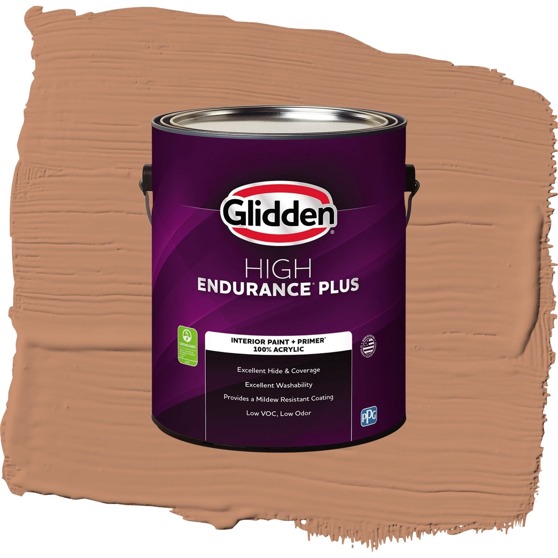 Glidden HEP Honey Graham / Orange, Eggshell Interior Paint with Primer, 1 Gallon