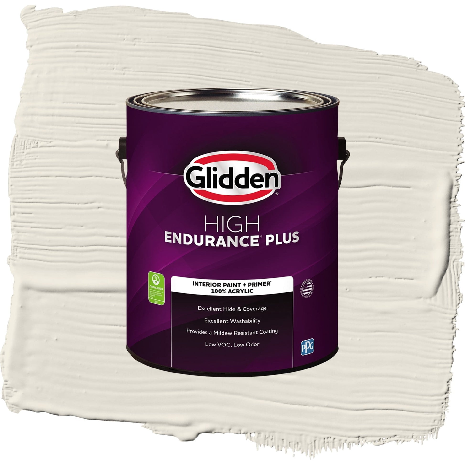 Glidden HEP Hourglass / Off-White Eggshell Interior Paint with Primer, 1 Gallon