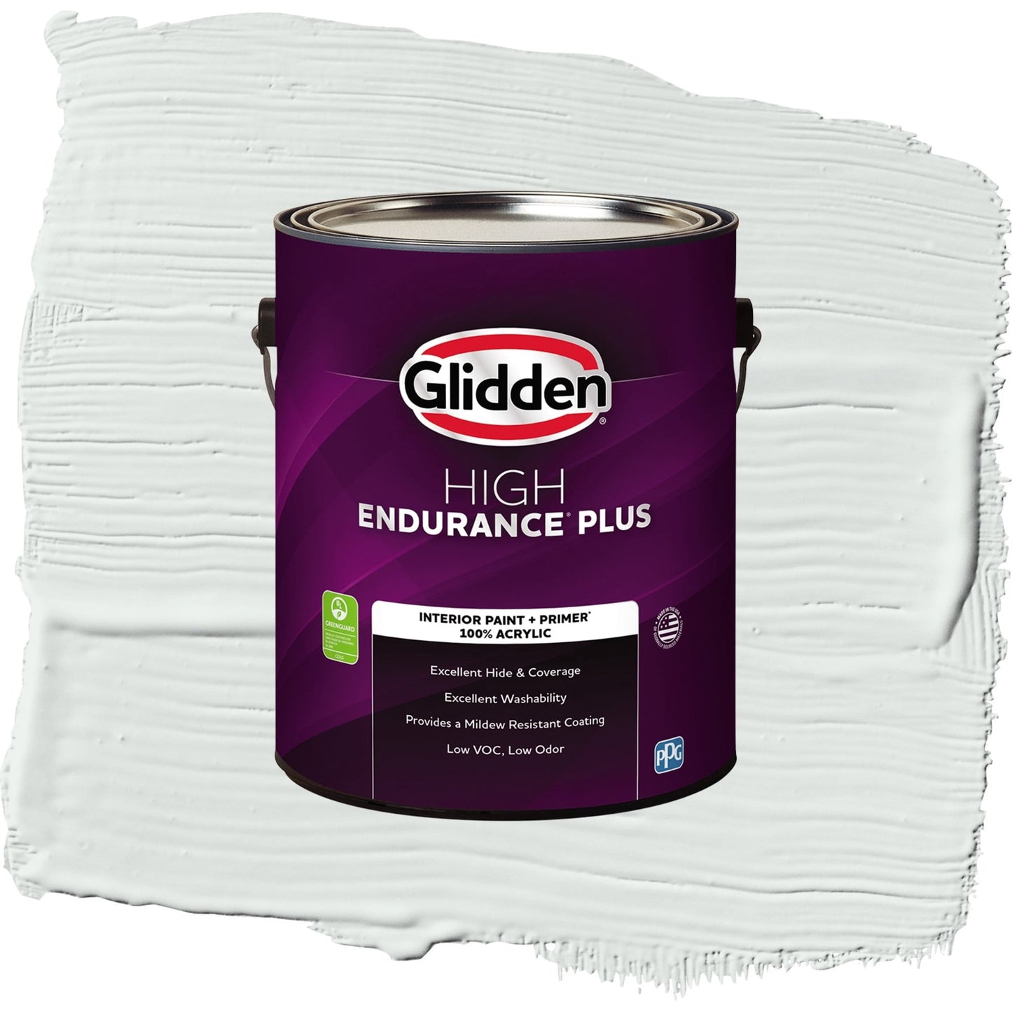 Glidden HEP Icy Bay / Off-White Flat Interior Paint with Primer, 1 Gallon