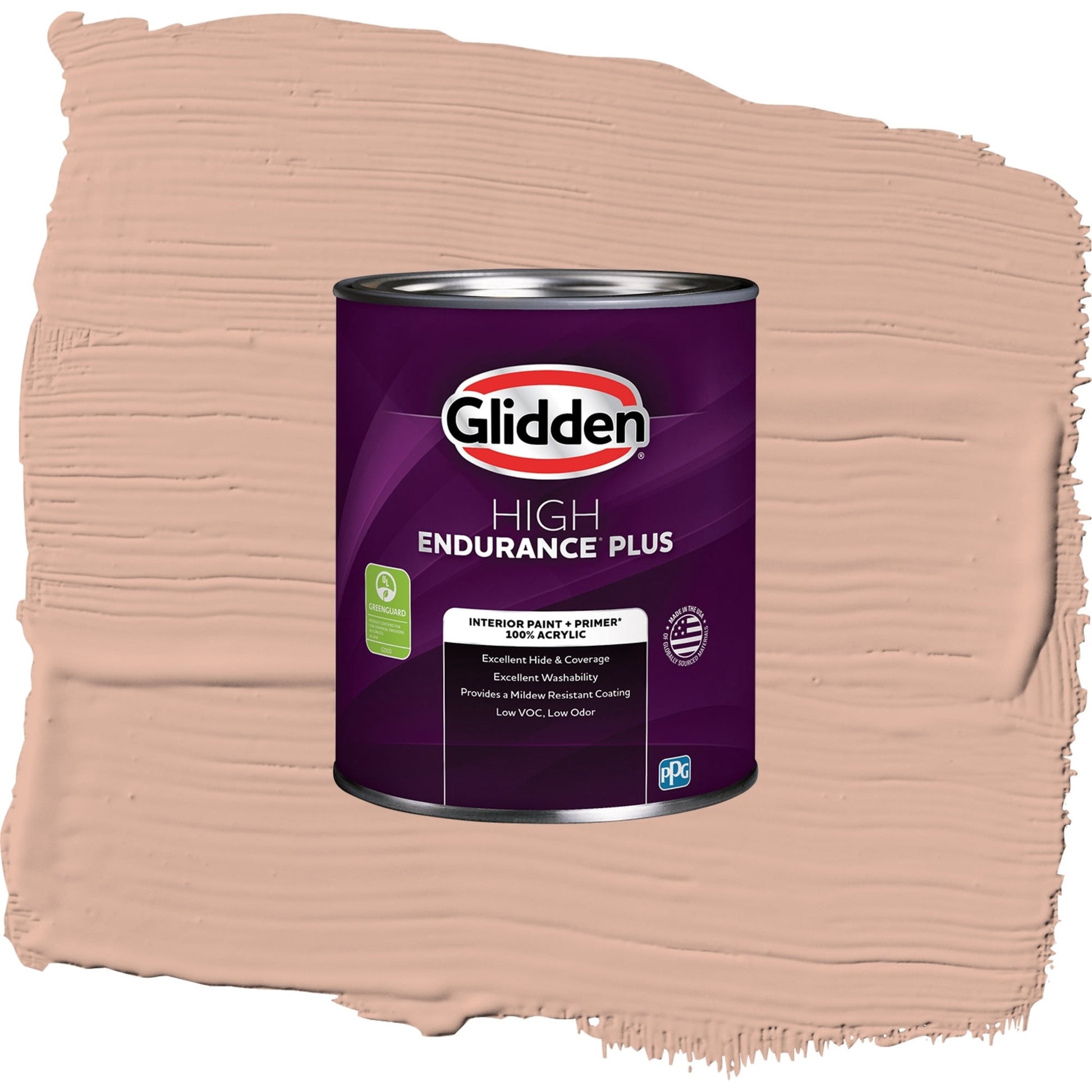 Glidden HEP Lazy Summer / Orange, Eggshell Interior Paint with Primer, 1 Quart