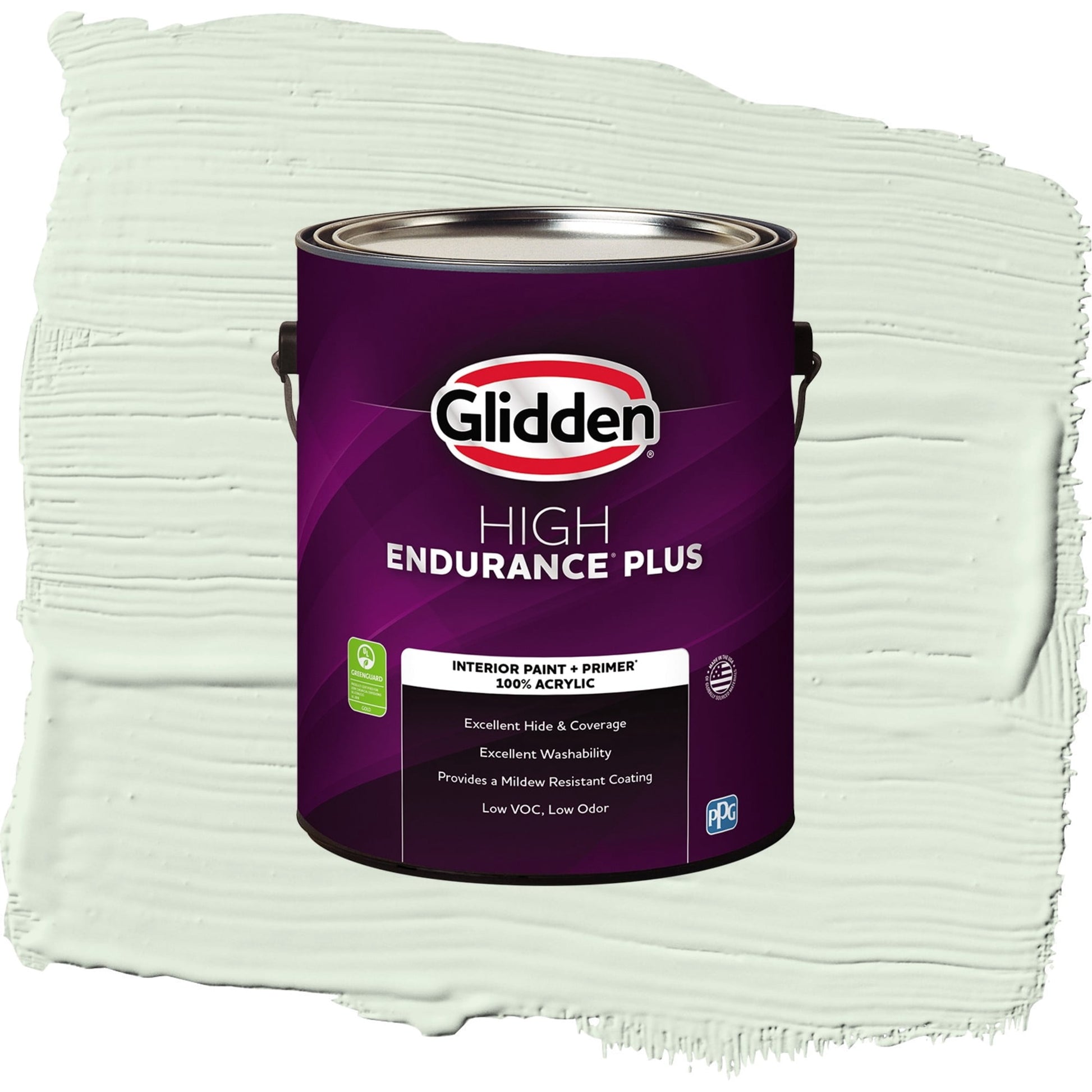 Glidden HEP Lime Daiquiri / Green, Flat Interior Paint with Primer, 1 Gallon
