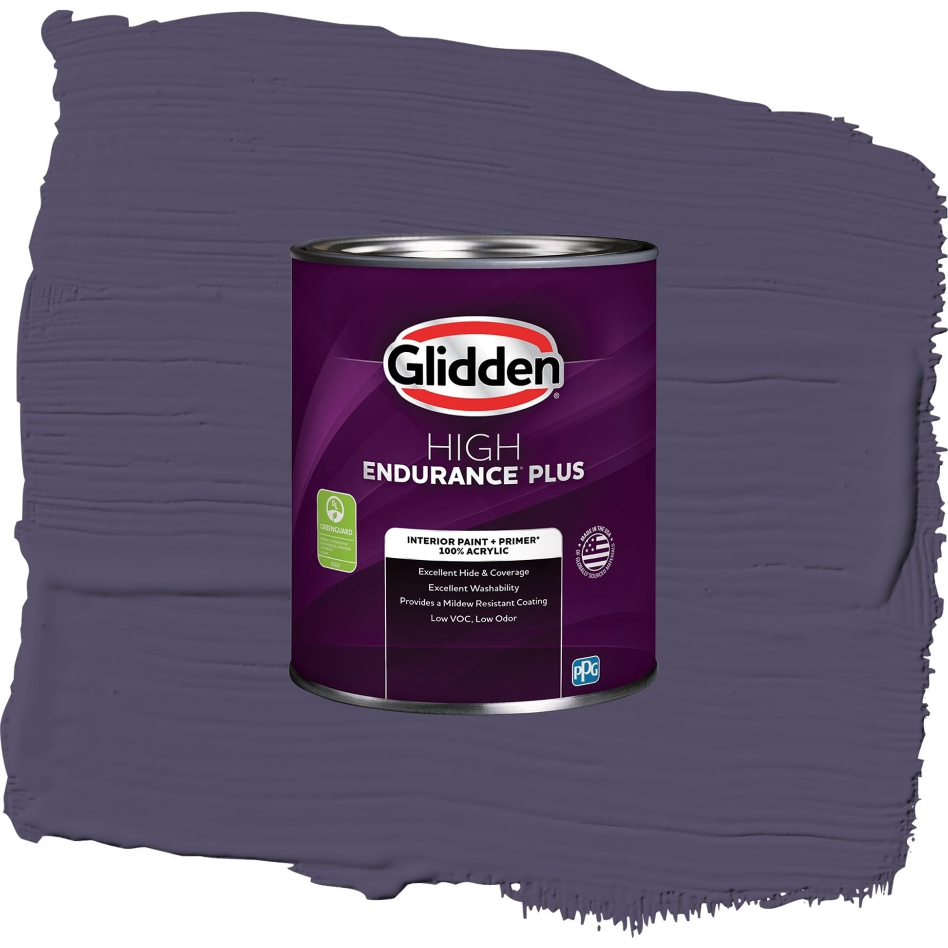 Glidden HEP Magic Spell / Purple, Eggshell Interior Paint with Primer, 1 Quart