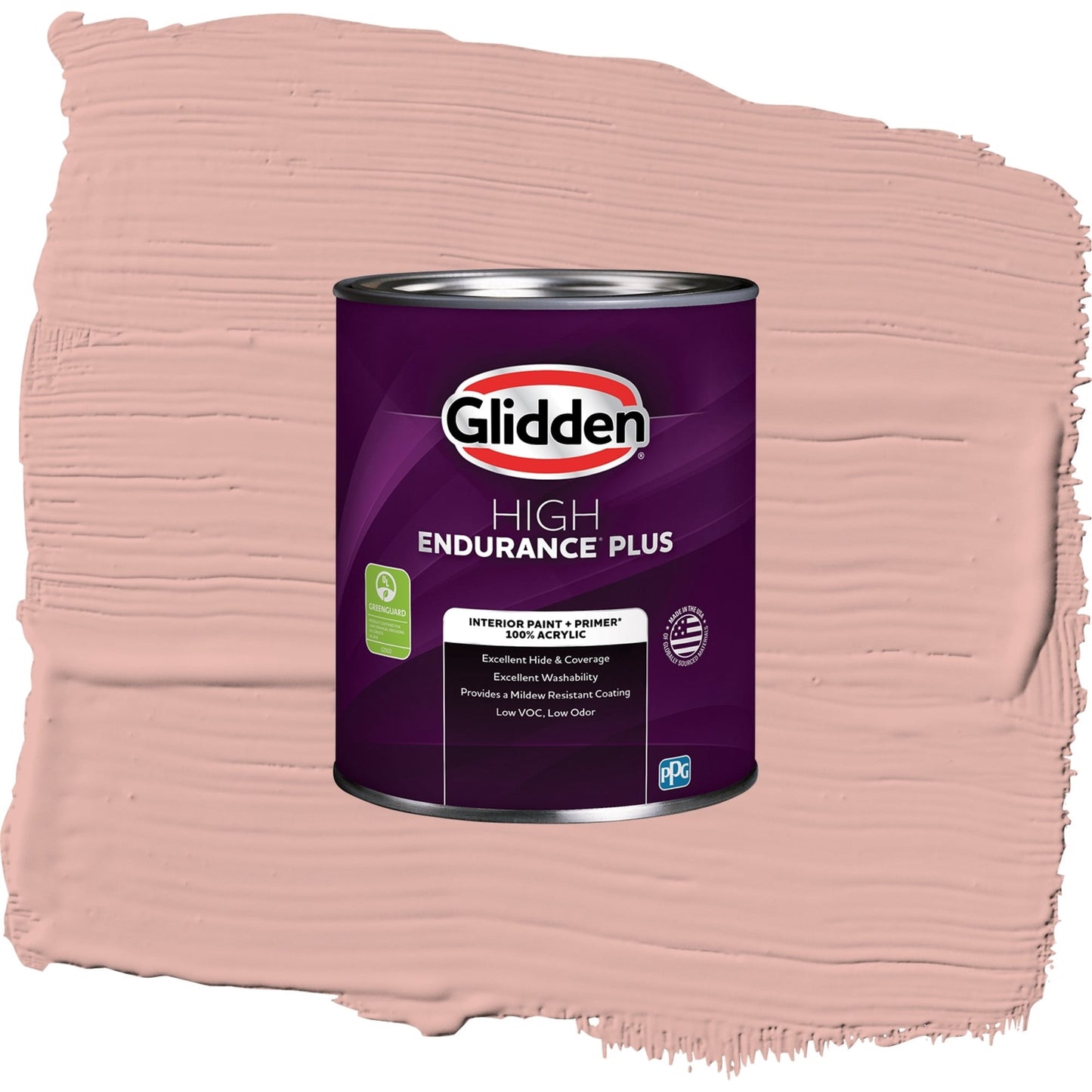 Glidden HEP Mesa Pink / Orange, Eggshell Interior Paint with Primer, 1 Quart