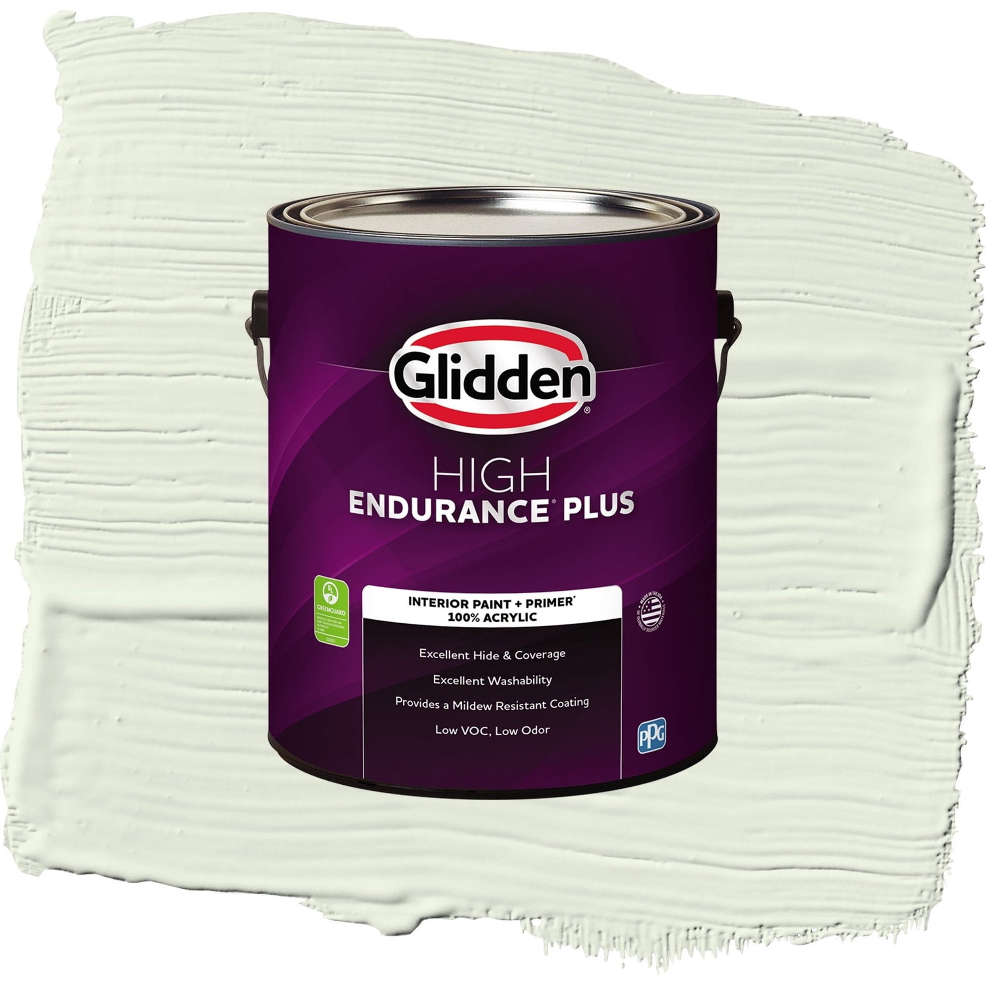 Glidden HEP Milkweed / Green, Flat Interior Paint with Primer, 1 Gallon