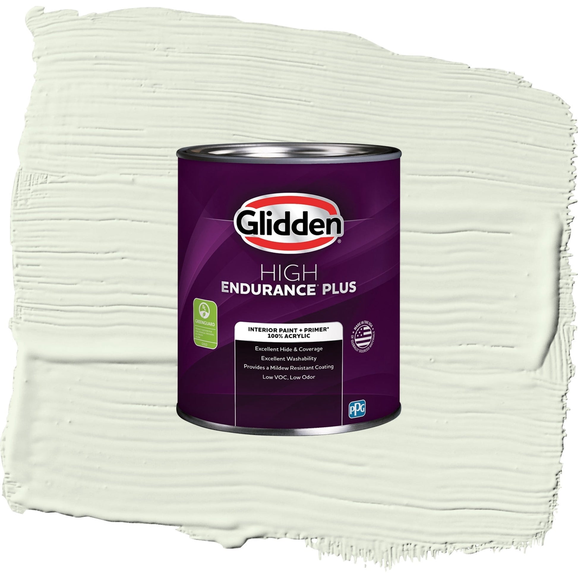 Glidden HEP Milkweed / Green, Semi-Gloss Interior Paint with Primer, 1 Quart