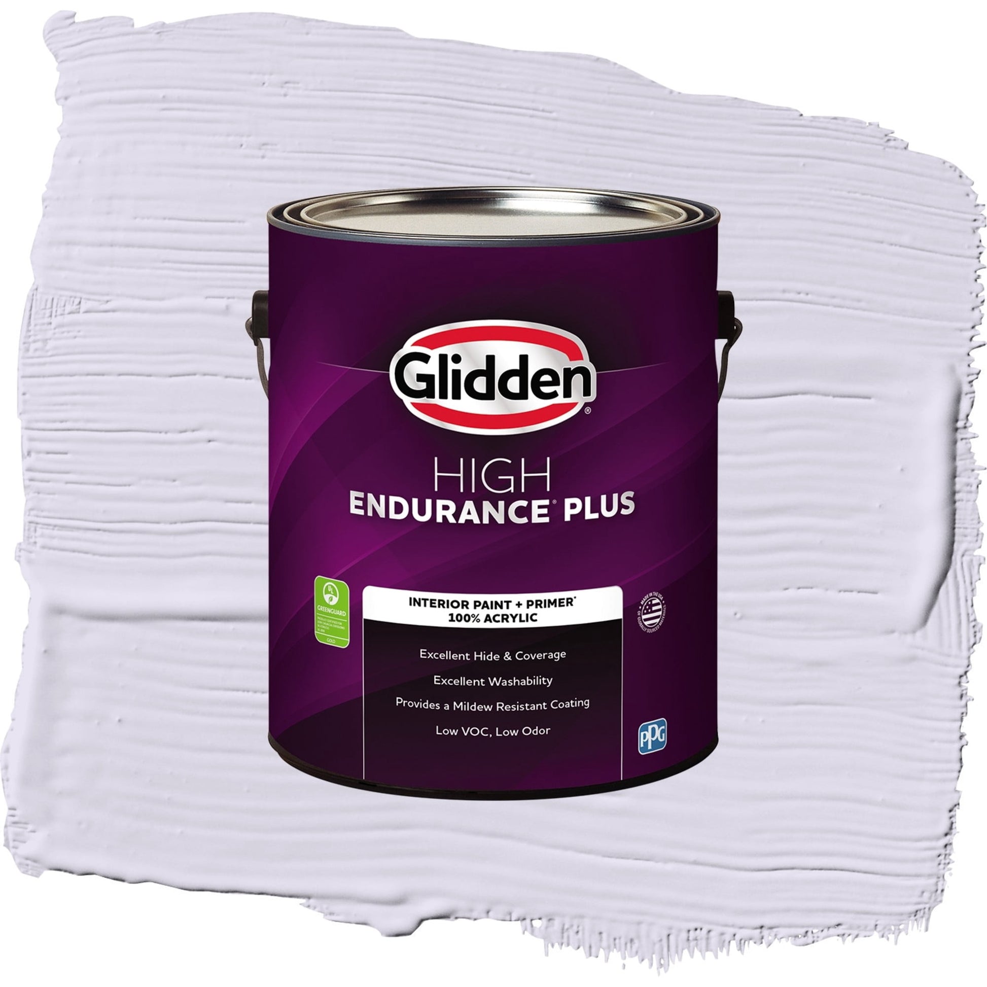 Glidden HEP Misty Violet / Purple, Eggshell Interior Paint with Primer, 1 Gallon