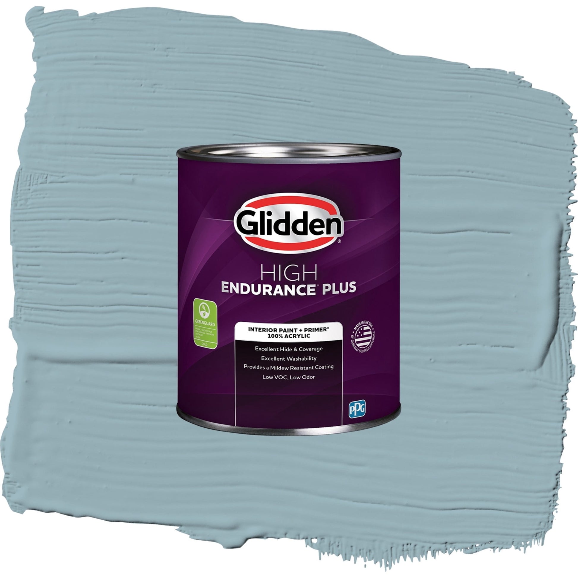 Glidden HEP Mountain Stream / Blue, Eggshell Interior Paint with Primer, 1 Quart