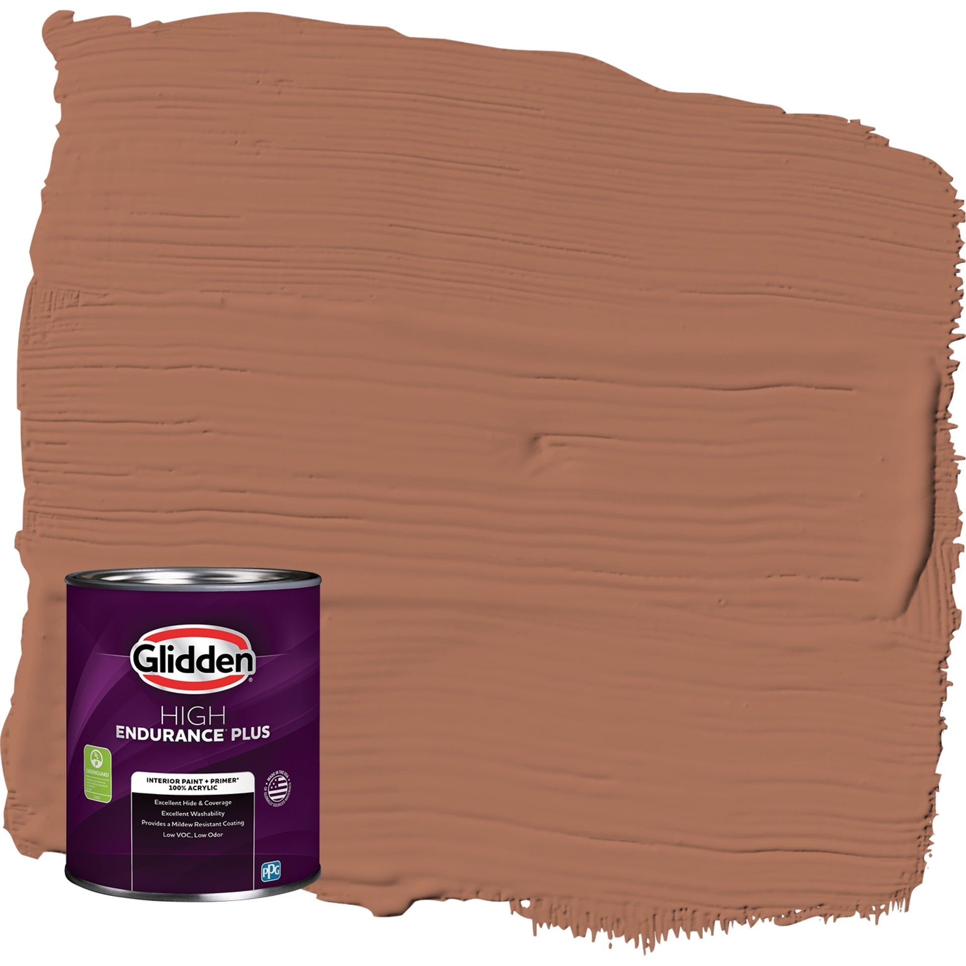 Glidden HEP Nutmeg / Brown, Semi-Gloss Interior Paint with Primer, 1 Quart