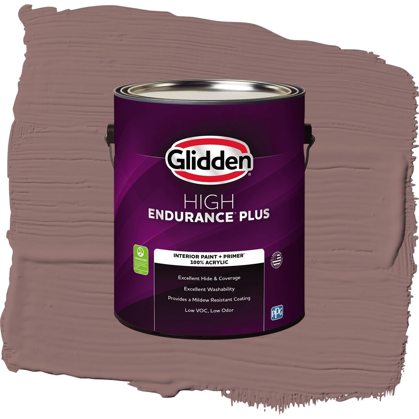 Glidden HEP Oakwood Brown / Red, Eggshell Interior Paint with Primer, 1 Gallon