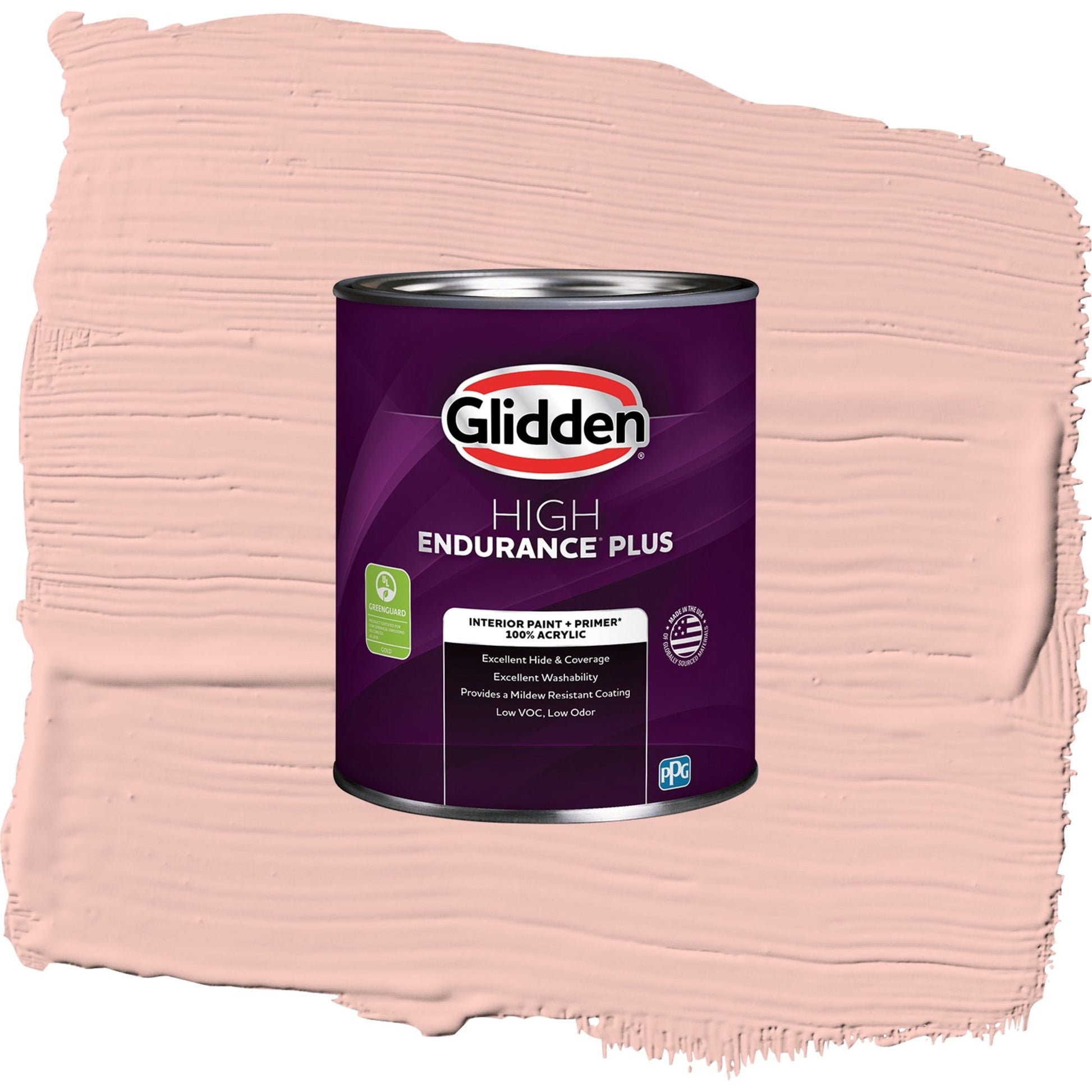 Glidden HEP Peach Ash / Orange, Eggshell Interior Paint with Primer, 1 Quart