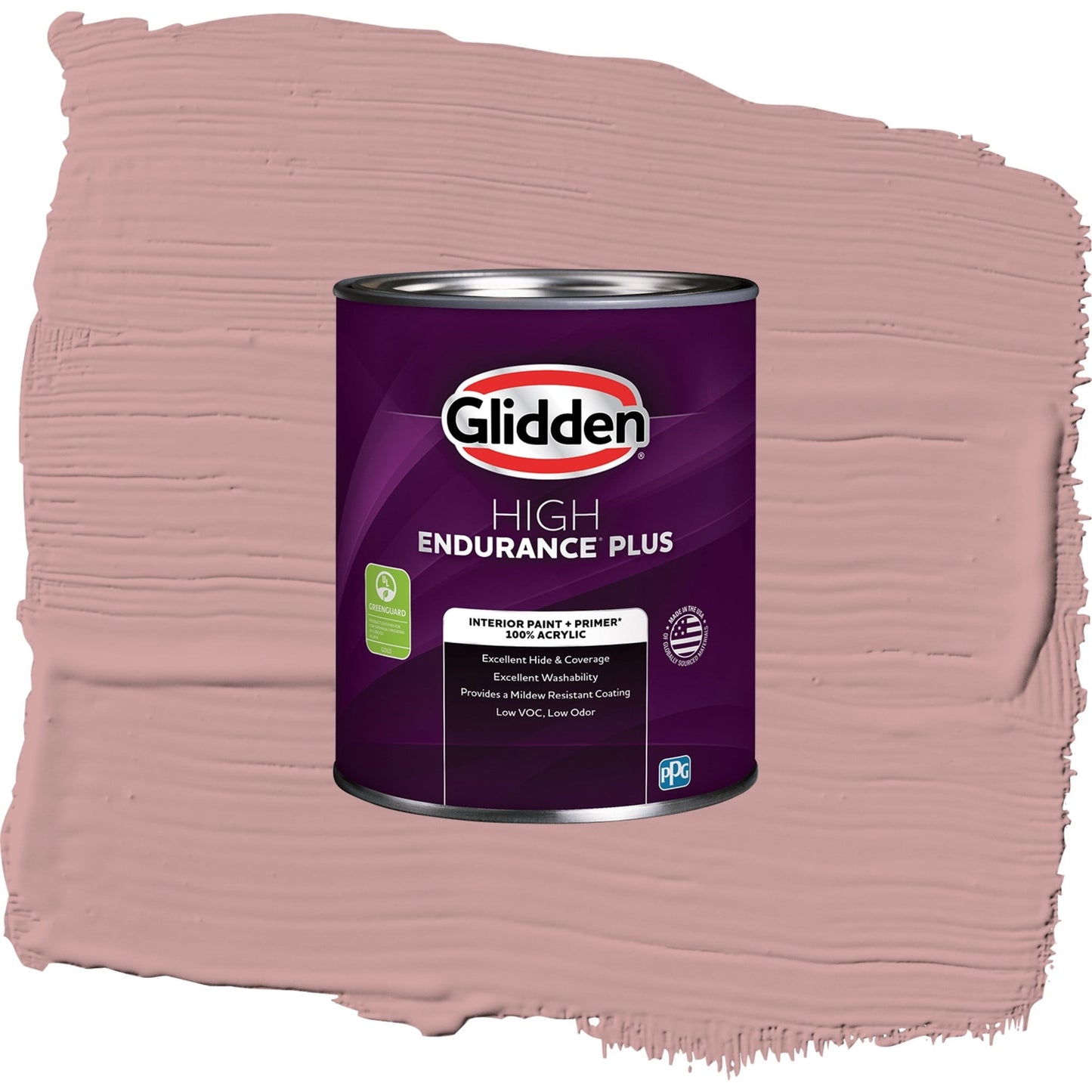Glidden HEP Pepperberry / Pink, Semi-Gloss Interior Paint with Primer, 1 Quart