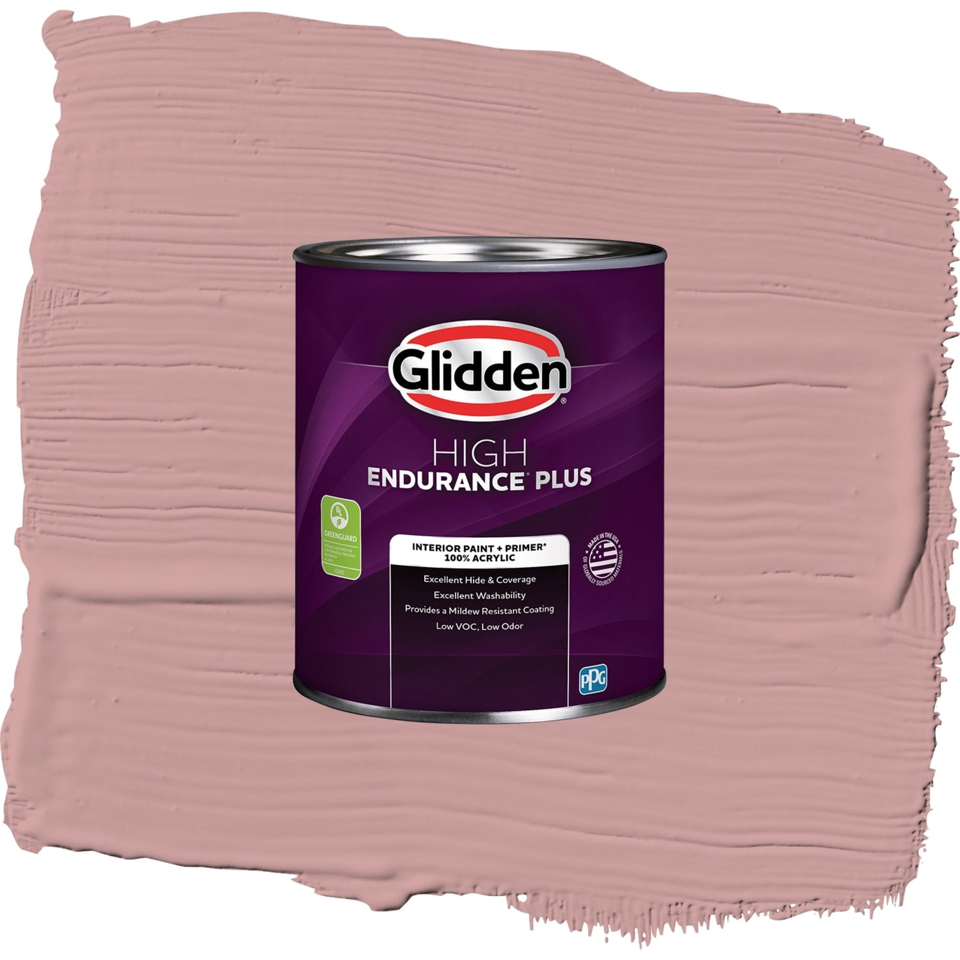 Glidden HEP Pepperberry / Pink, Semi-Gloss Interior Paint with Primer, 1 Quart