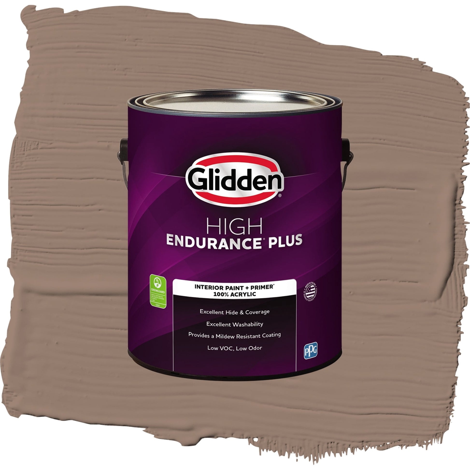 Glidden HEP Peppered Pecan / Tan, Eggshell Interior Paint with Primer, 1 Gallon