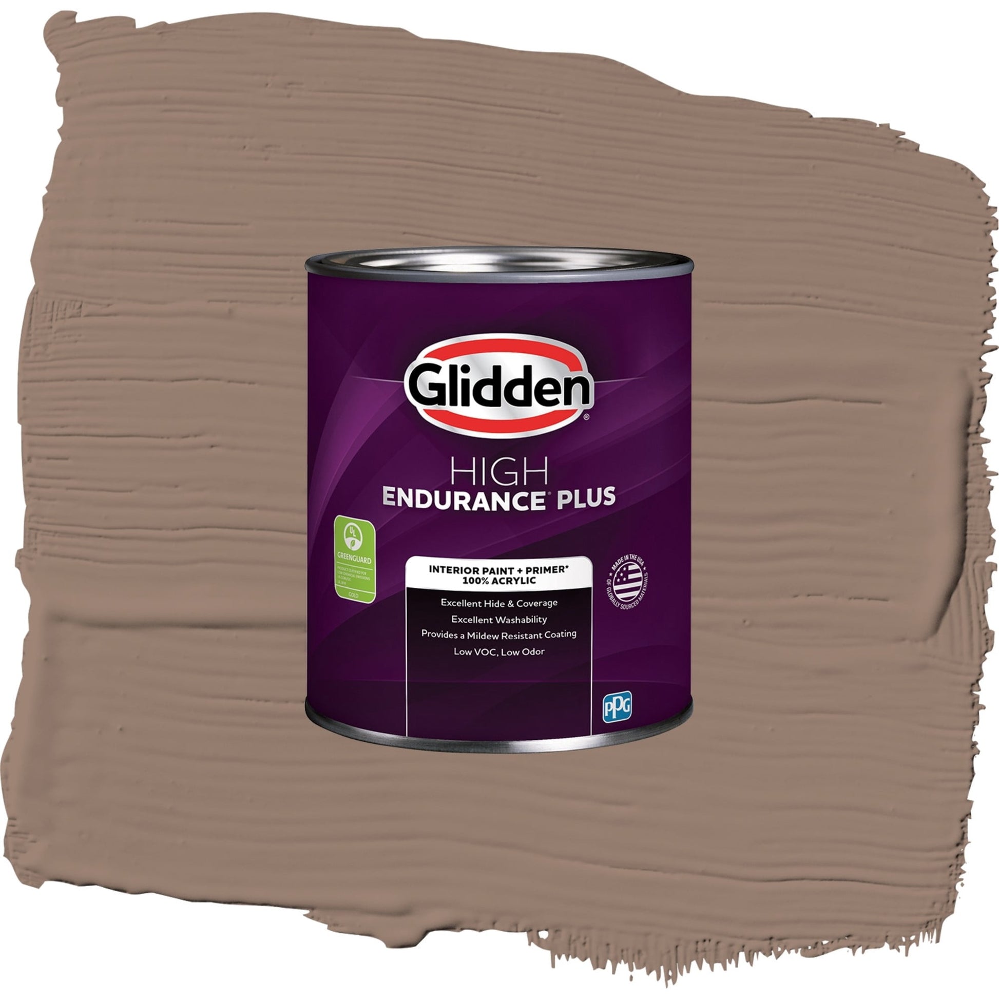Glidden HEP Peppered Pecan / Tan, Eggshell Interior Paint with Primer, 1 Quart