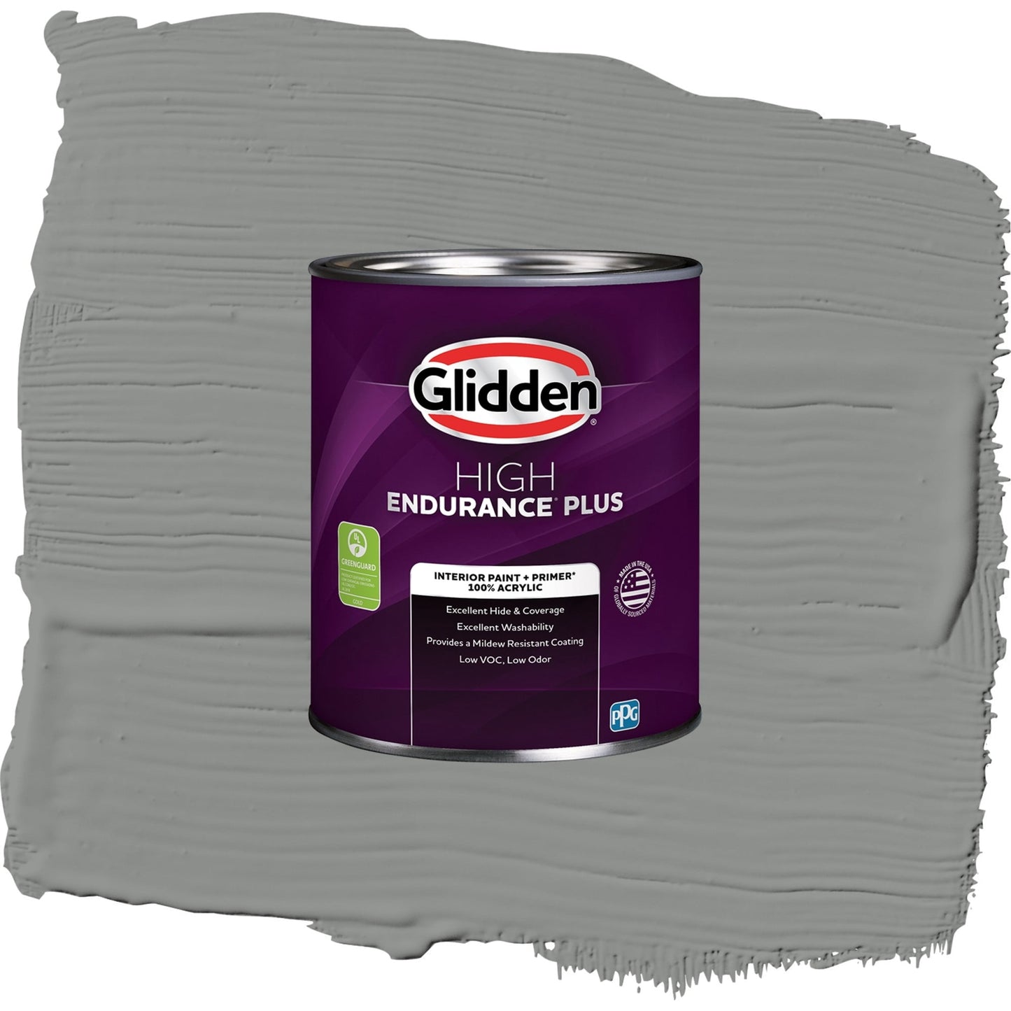 Glidden HEP Phoenix Fossil / Gray, Eggshell Interior Paint with Primer, 1 Quart