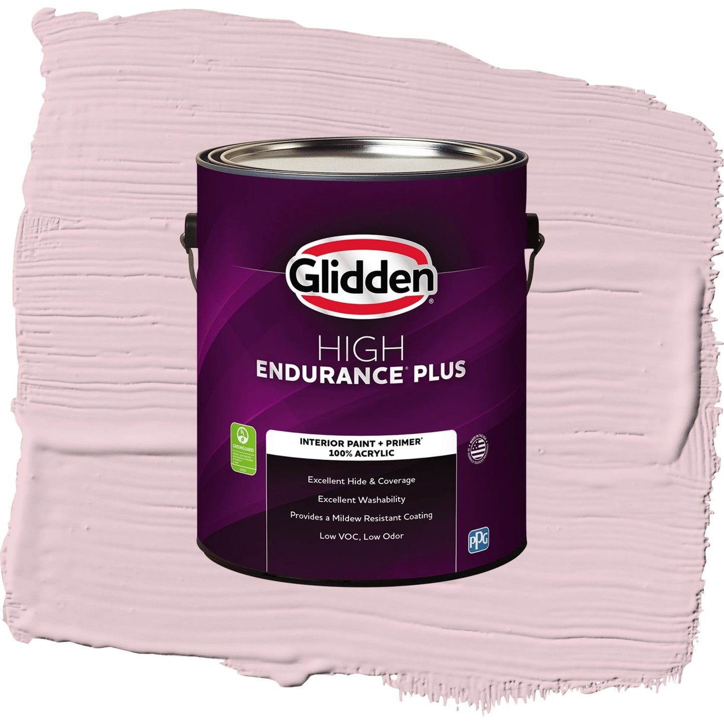 Glidden HEP Rose Cloud / Pink, Semi-Gloss Interior Paint with Primer, 1 Gallon