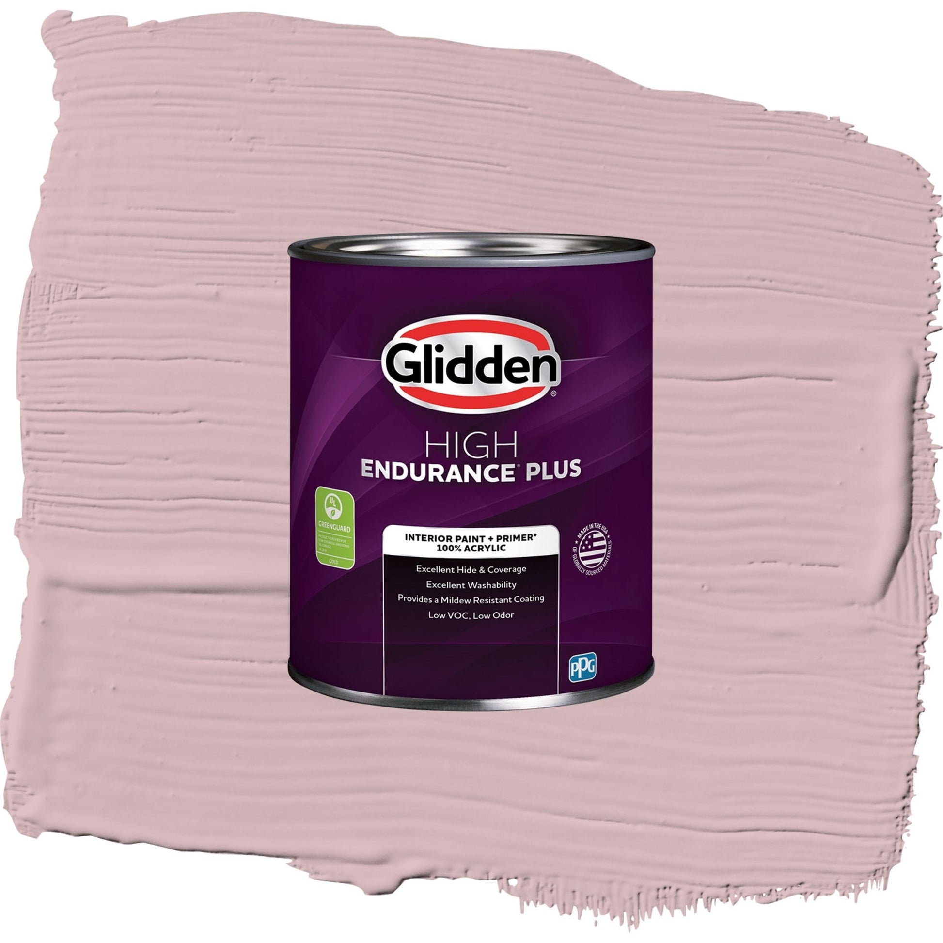 Glidden HEP Rose Stain / Pink, Eggshell Interior Paint with Primer, 1 Quart