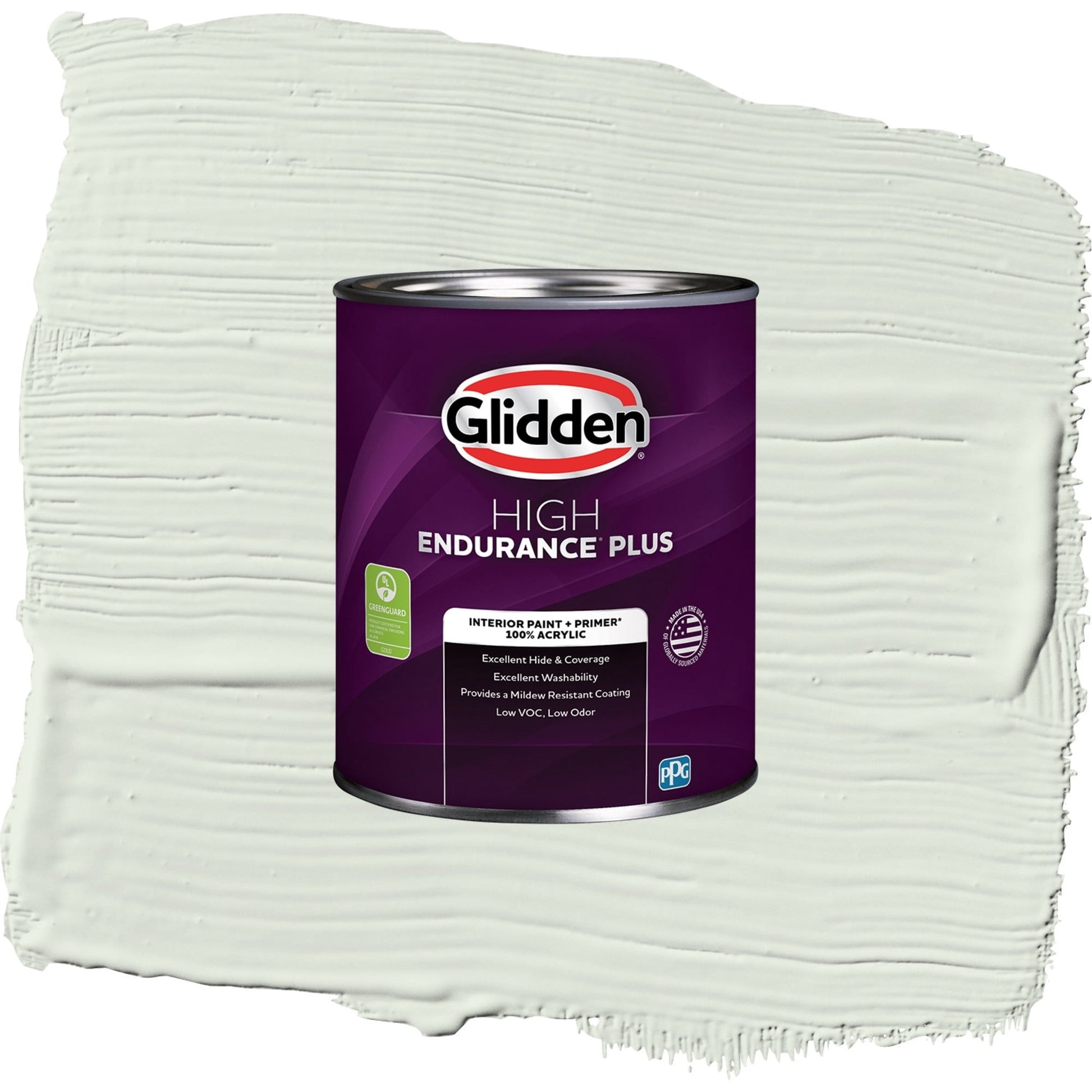 Glidden HEP Salty Breeze / Green, Semi-Gloss Interior Paint with Primer, 1 Quart