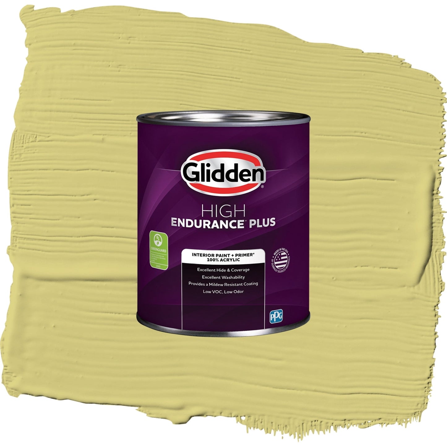 Glidden HEP Serene Scene / Green, Eggshell Interior Paint with Primer, 1 Quart