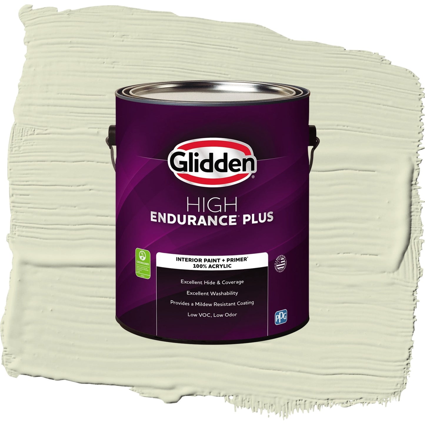 Glidden HEP Slow Dance / Green, Semi-Gloss Interior Paint with Primer, 1 Gallon