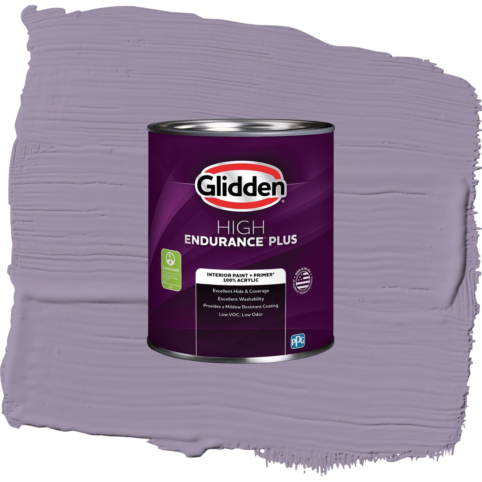 Glidden HEP Smoky Grape / Purple, Eggshell Interior Paint with Primer, 1 Quart