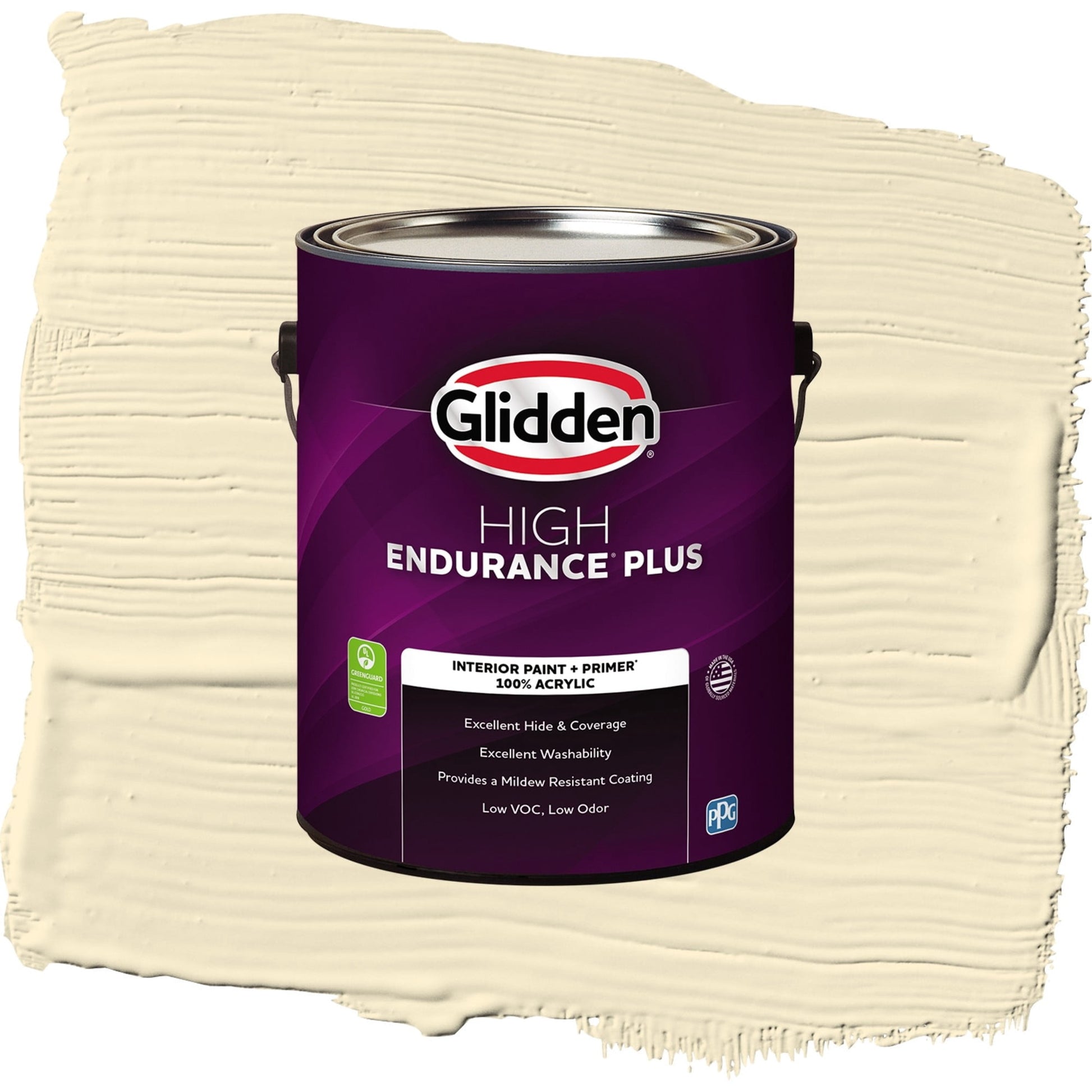 Glidden HEP Soleil / Yellow, Flat Interior Paint with Primer, 1 Gallon