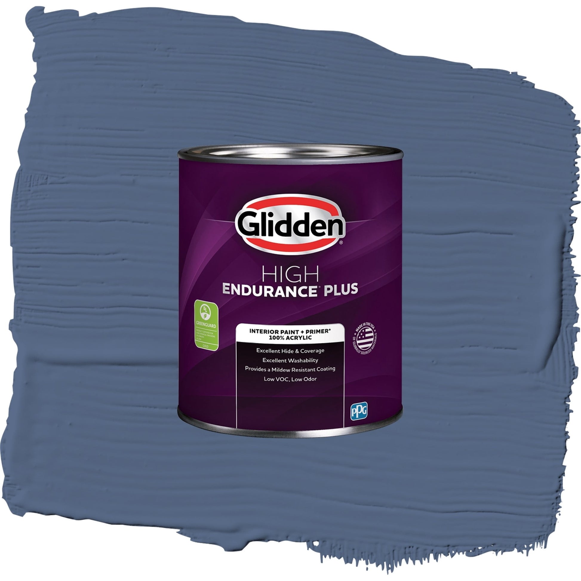 Glidden HEP Stained Glass / Blue, Semi-Gloss Interior Paint with Primer, 1 Quart