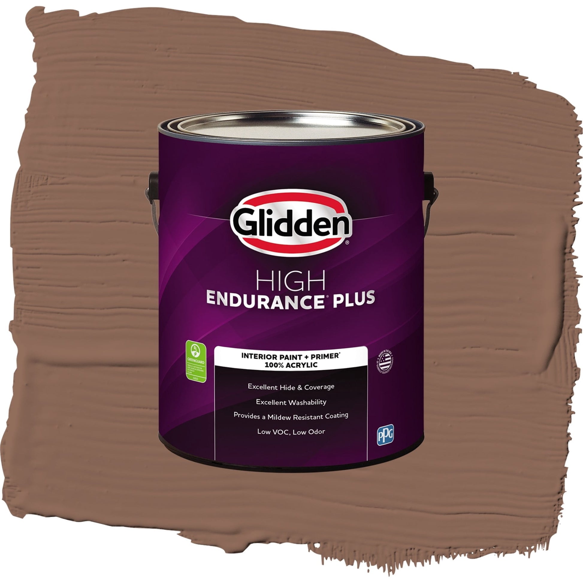 Glidden HEP Suede Leather / Beige, Eggshell Interior Paint with Primer, 1 Gallon