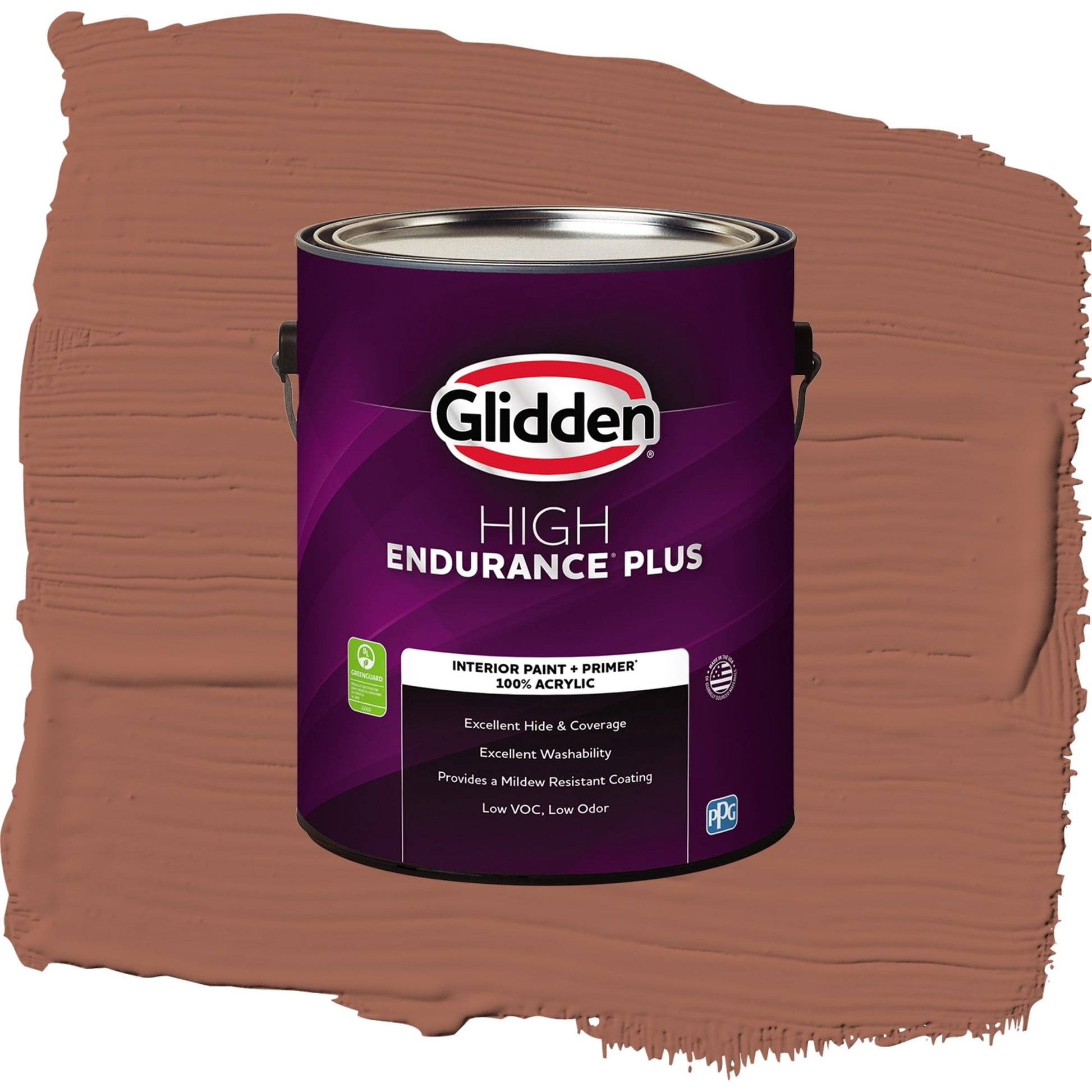 Glidden HEP Warm Up / Orange, Eggshell Interior Paint with Primer, 1 Gallon