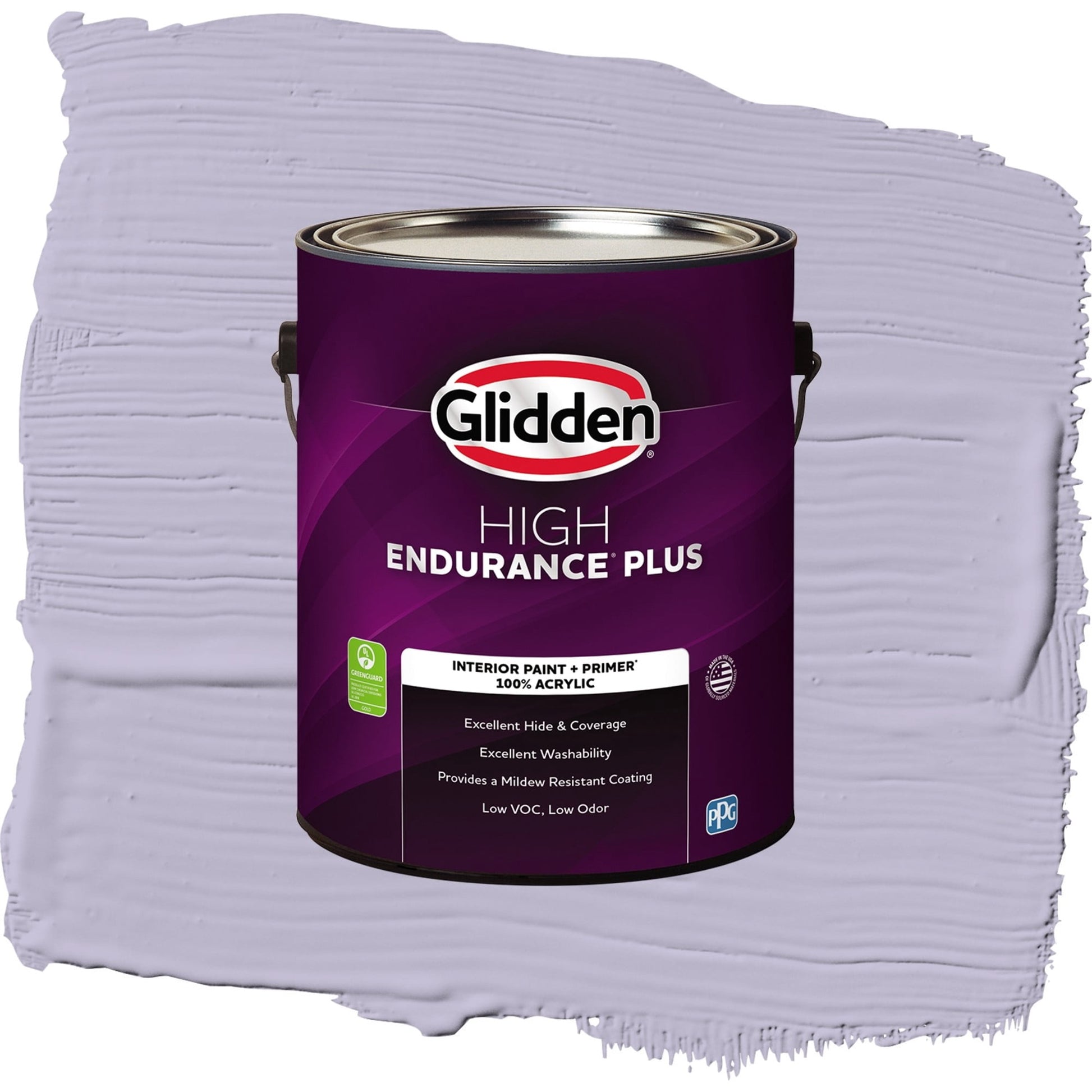 Glidden HEP Wild Lilac / Purple, Flat Interior Paint with Primer, 1 Gallon