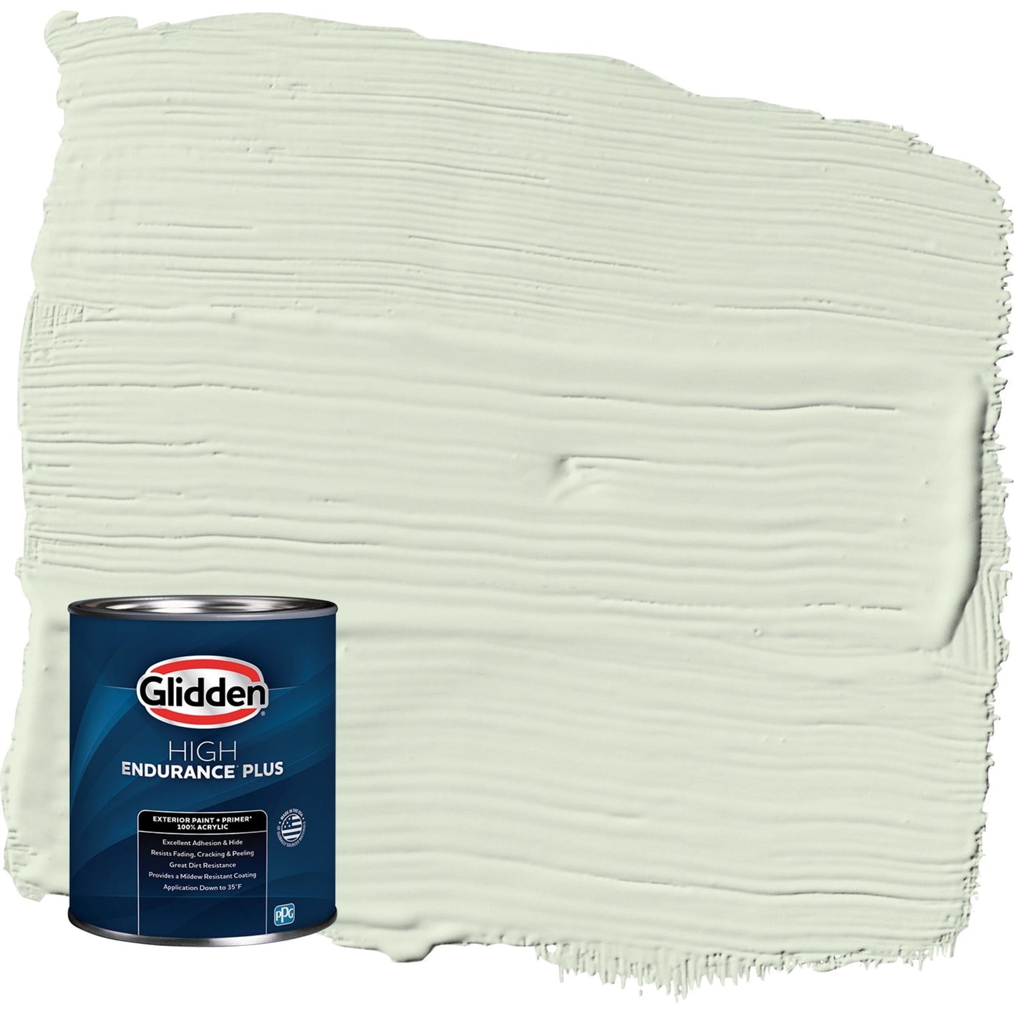 Glidden HEP Lime Spritz / Green Satin Exterior Paint with Primer, 1 Quart