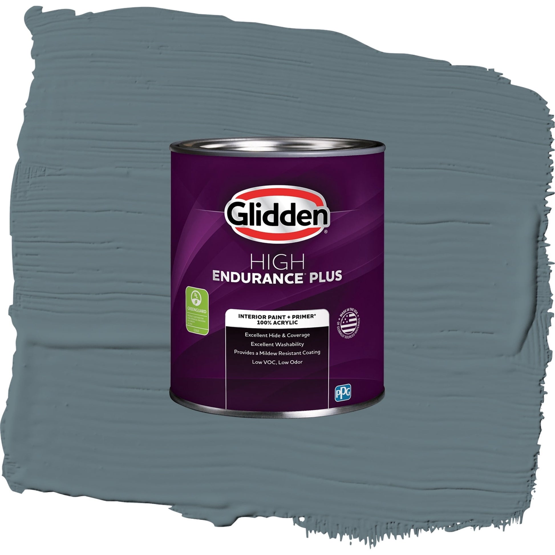 Glidden HEP Night Rendezvous / Blue, Eggshell Interior Paint with Primer, 1 Quart