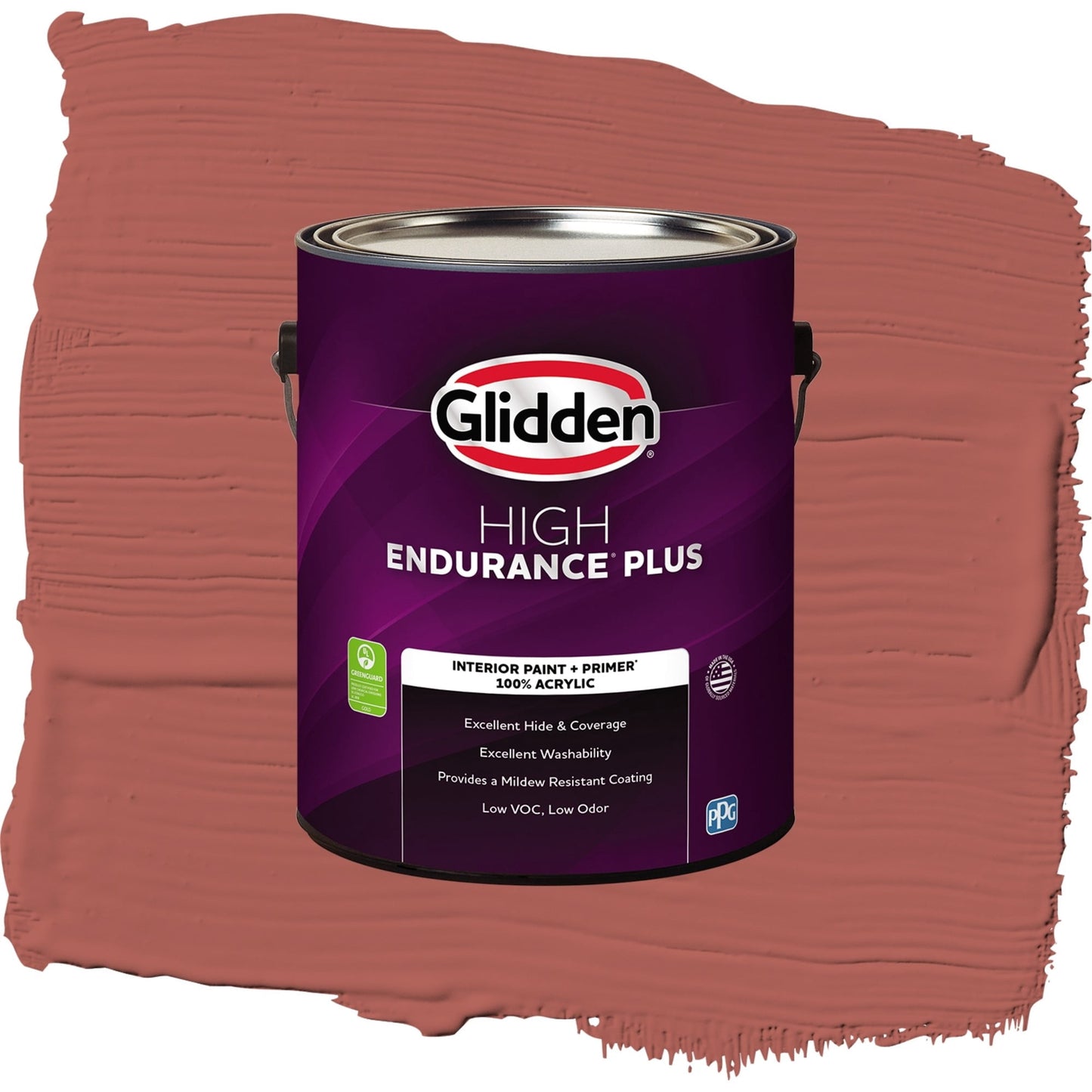 Glidden HEP Pizza Pie / Red, Eggshell Interior Paint with Primer, 1 Gallon