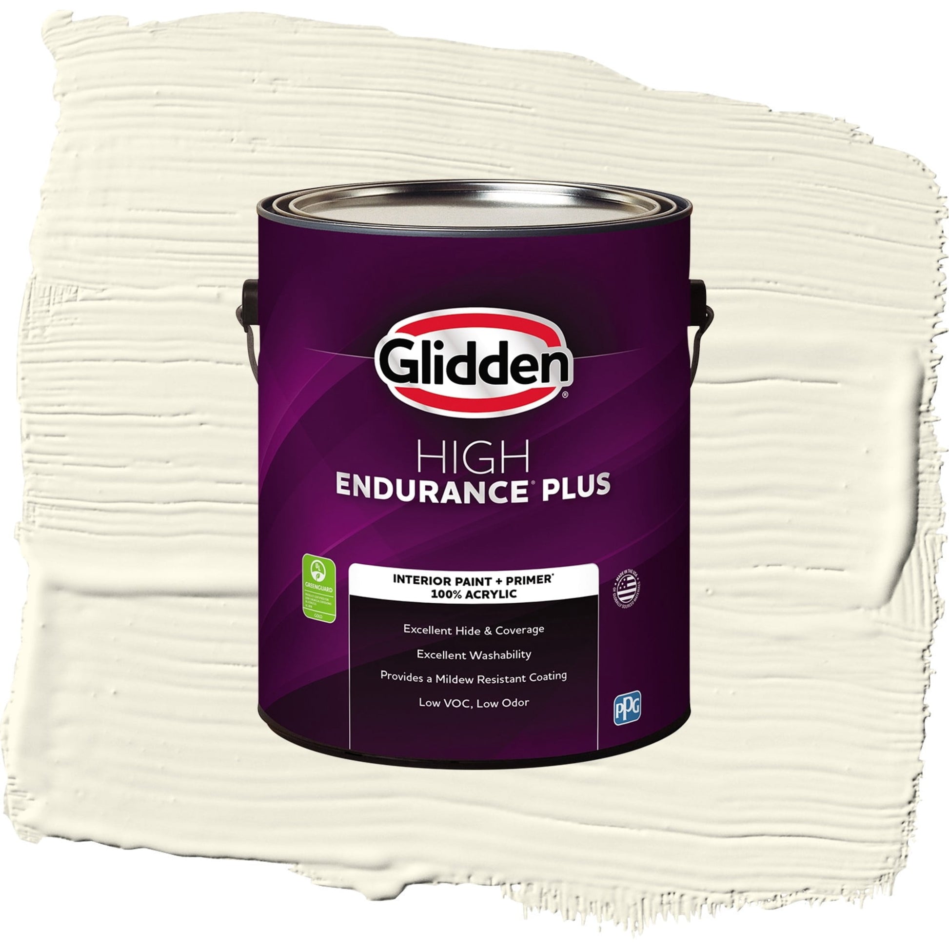 Glidden HEP Queen Anneâ€™s Lace Interior Paint + Primer Semi Gloss , 1 Gallon