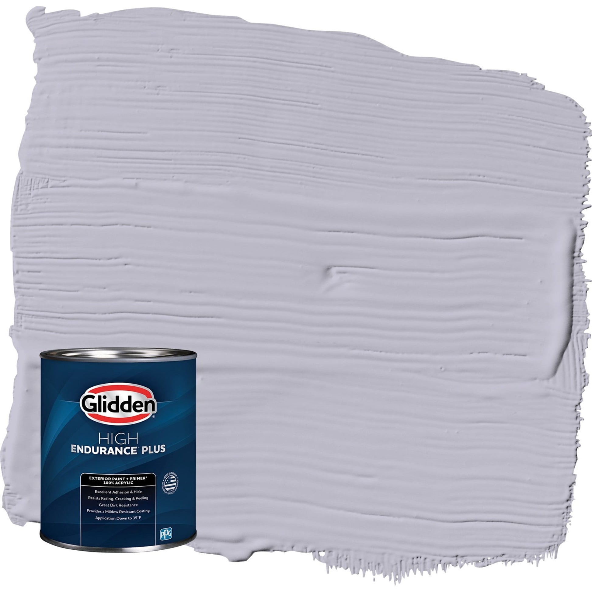 Glidden HEP Silverberry / Purple Satin Exterior Paint with Primer, 1 Quart