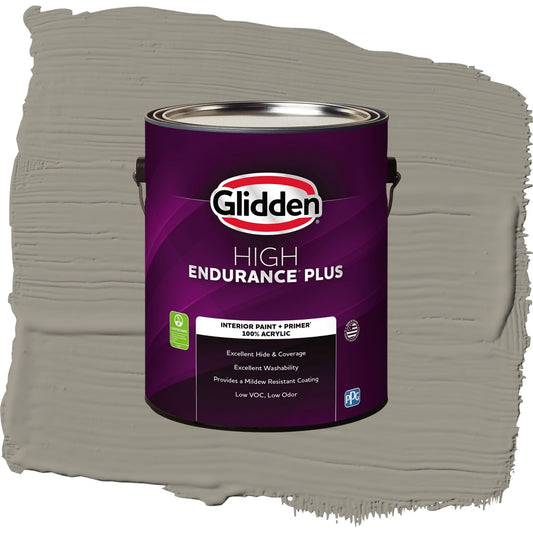 Glidden HEP Steeped Tea Interior Paint + Primer Flat , 1 Gallon