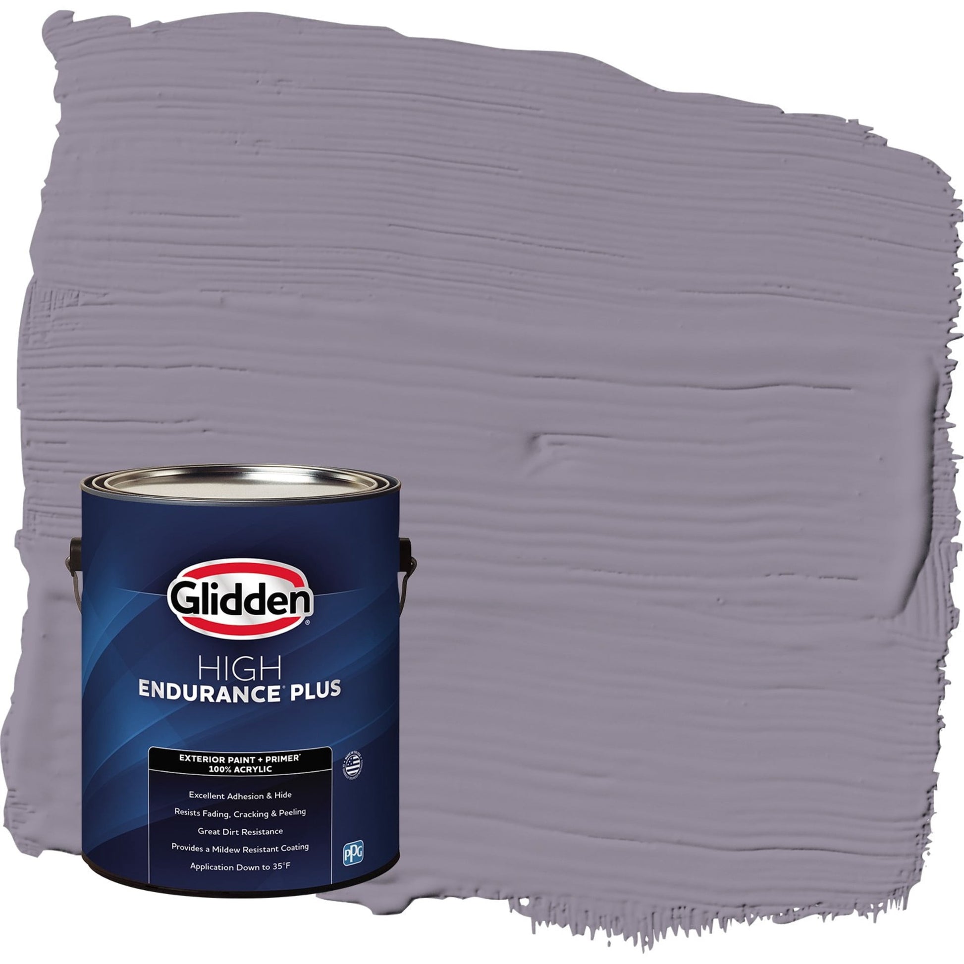 Glidden HEP Tin Lizzie / Purple Satin Exterior Paint with Primer, 1 Gallon